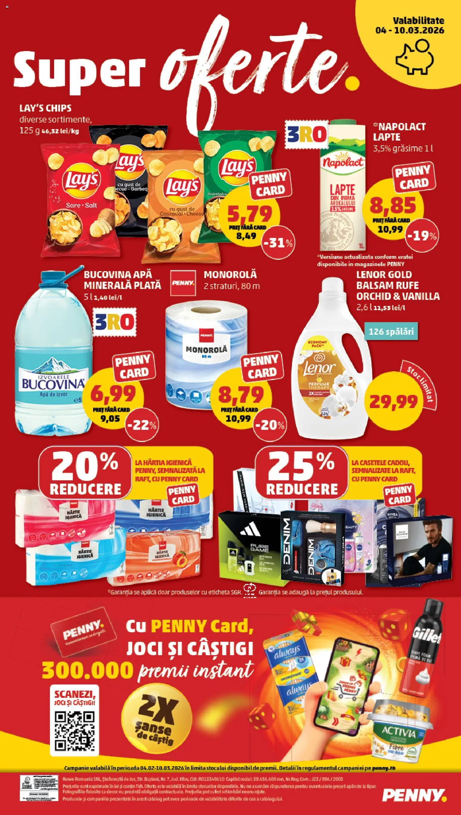 Catalog PENNY Market 4 - 9 Martie 2026 | Pagina 20 | Produse: Yazı tahtası kalemi, Balsam, Lapte, Apă