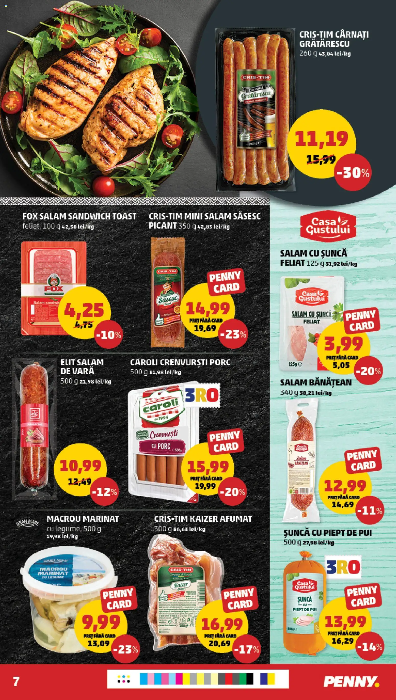 Catalog PENNY Market 4 - 9 Martie 2026 | Pagina 7 | Produse: Crenvurști, Bacon, Salam, Șuncă