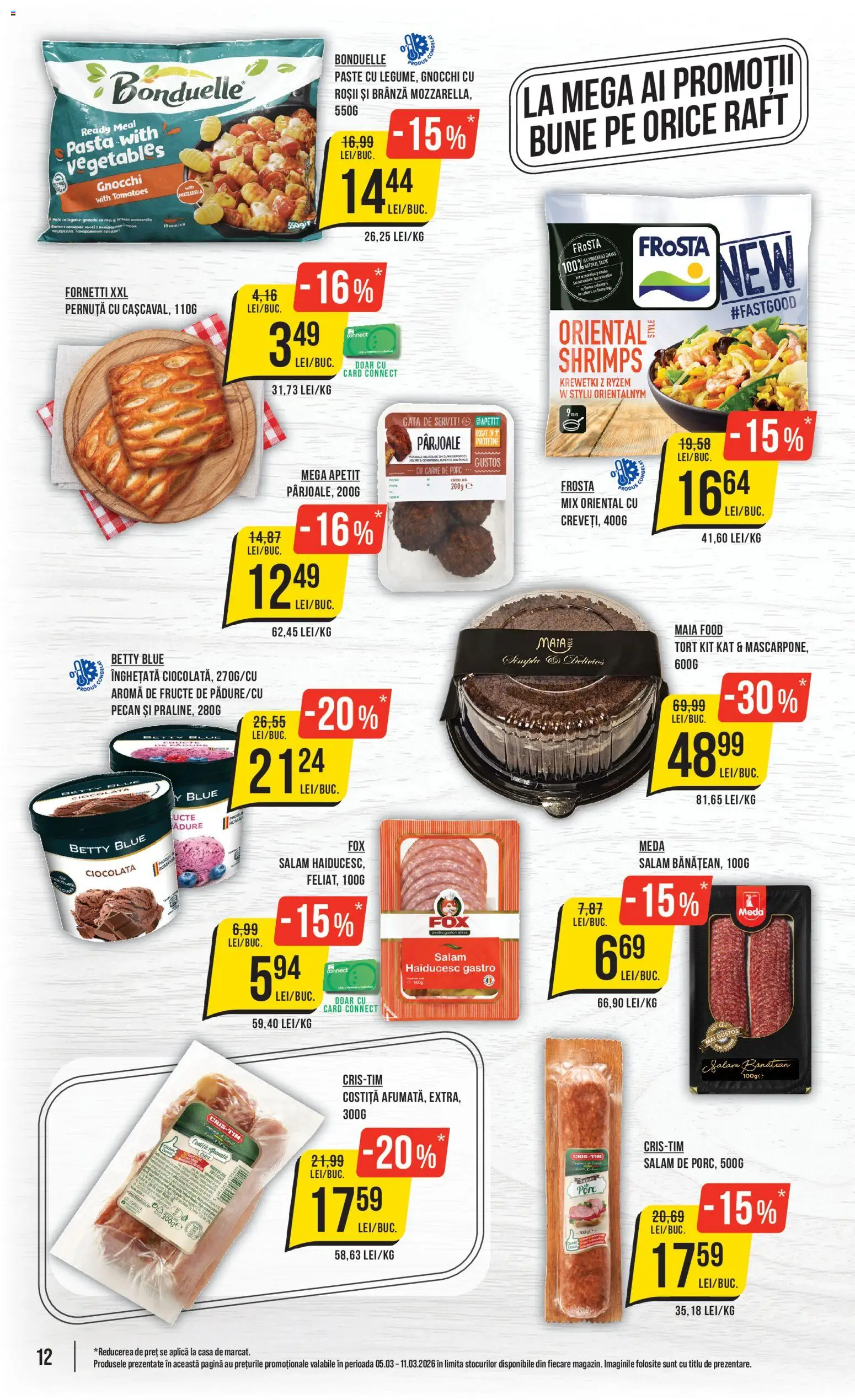 Catalog Mega Image 5 - 10 Martie 2026 | Pagina 12 | Produse: Brânză, Salam, Carne De Porc, Legume