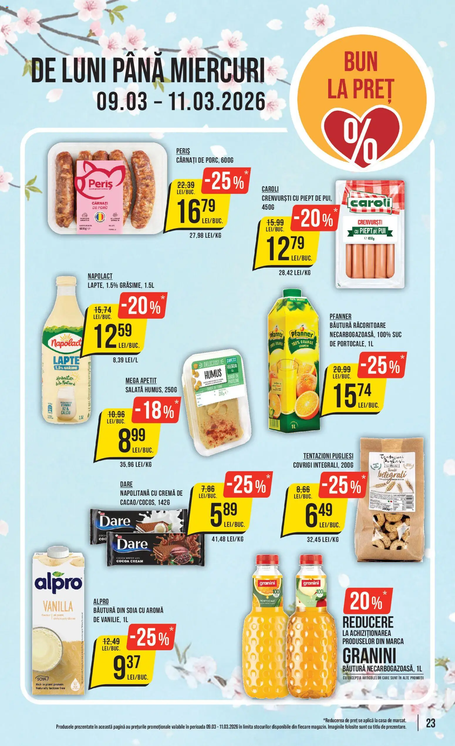 Catalog Mega Image 5 - 10 Martie 2026 | Pagina 23 | Produse: Lapte, Cremă, Suc, Cârnați