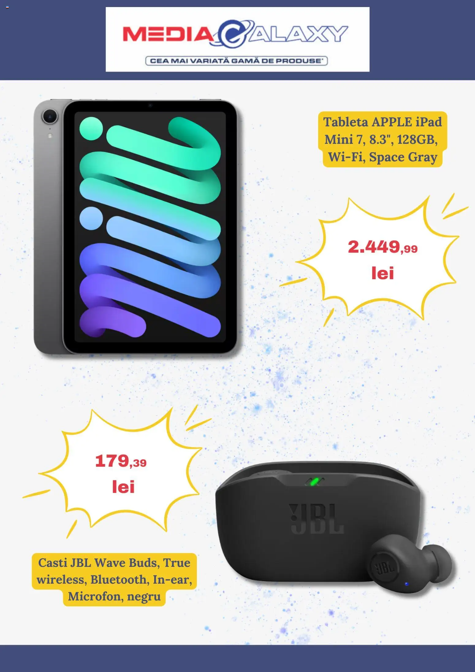 Catalog Media Galaxy 5 - 10 Martie 2026 | Pagina 2 | Produse: Tabletă, Căști, Apple