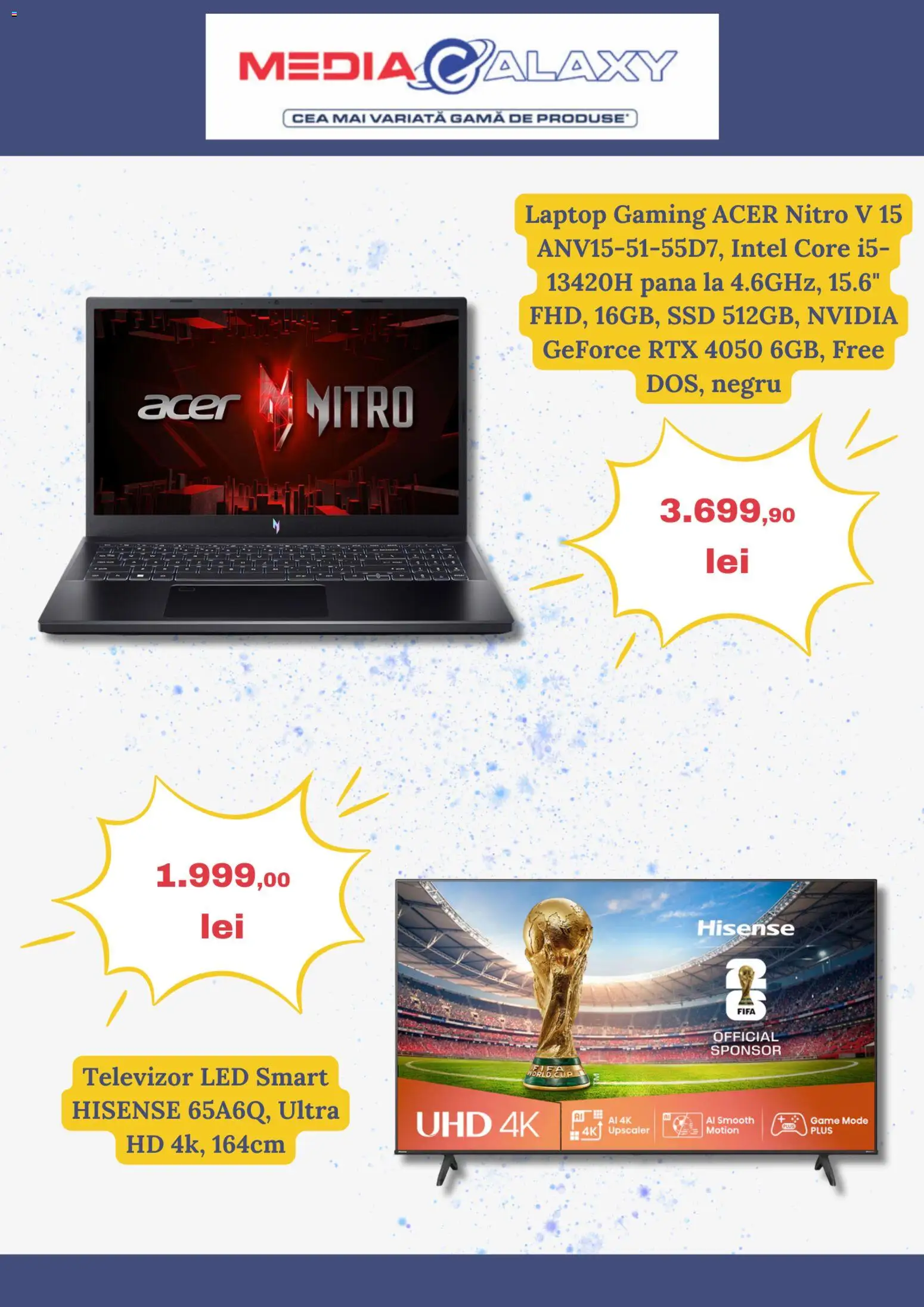 Catalog Media Galaxy 5 - 10 Martie 2026 | Pagina 3 | Produse: Laptop, Vestiyer, Televizor, Babak