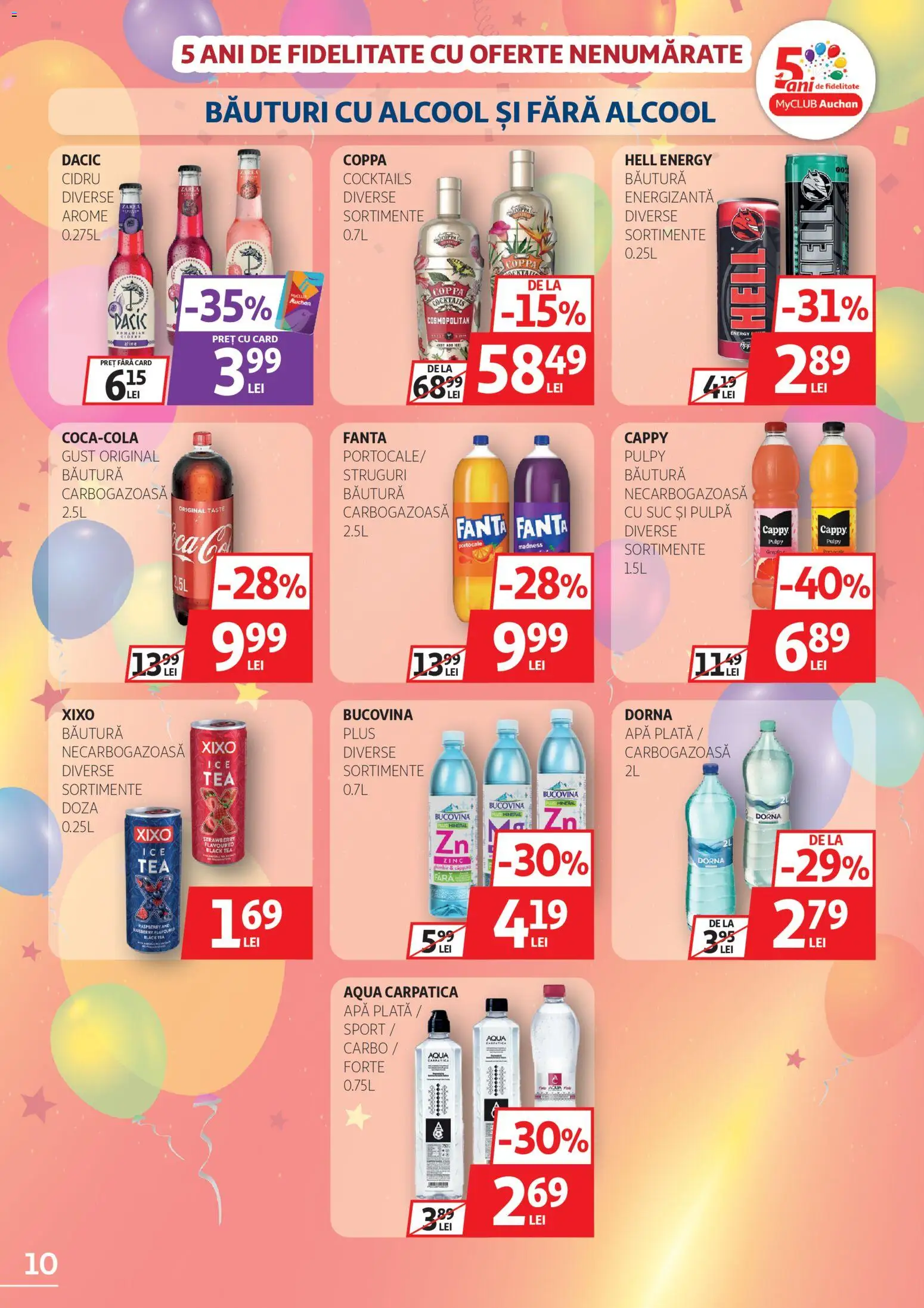 Catalog Auchan 4 - 23 Martie 2026 | Pagina 10 | Produse: Struguri, Suc, Portocale, Apă