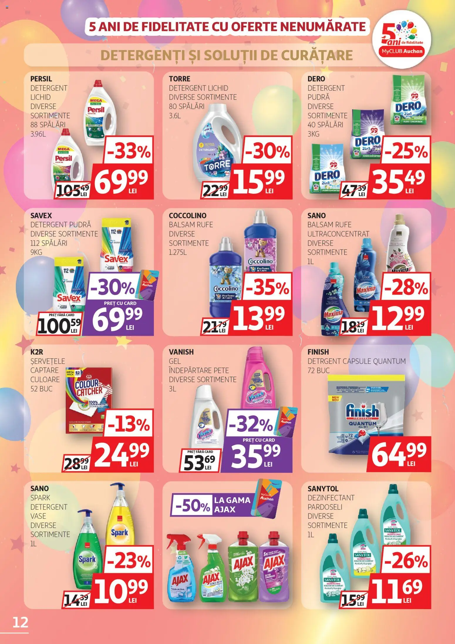 Catalog Auchan 4 - 23 Martie 2026 | Pagina 12 | Produse: Pomelo, Pudră, Balsam, Detergent