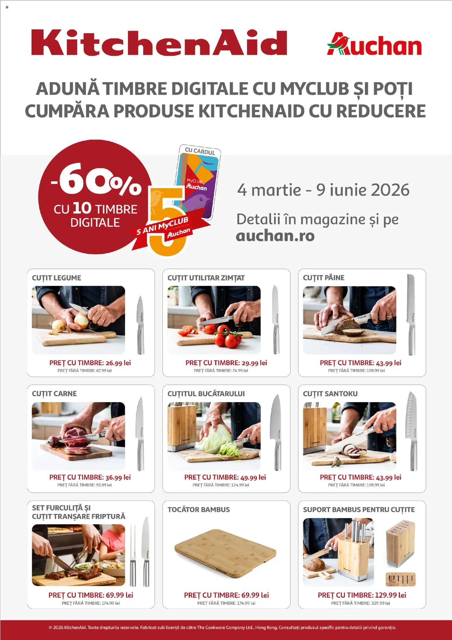 Catalog Auchan 4 - 23 Martie 2026 | Pagina 27 | Produse: Cuțit, Tocător, Pâine, Legume