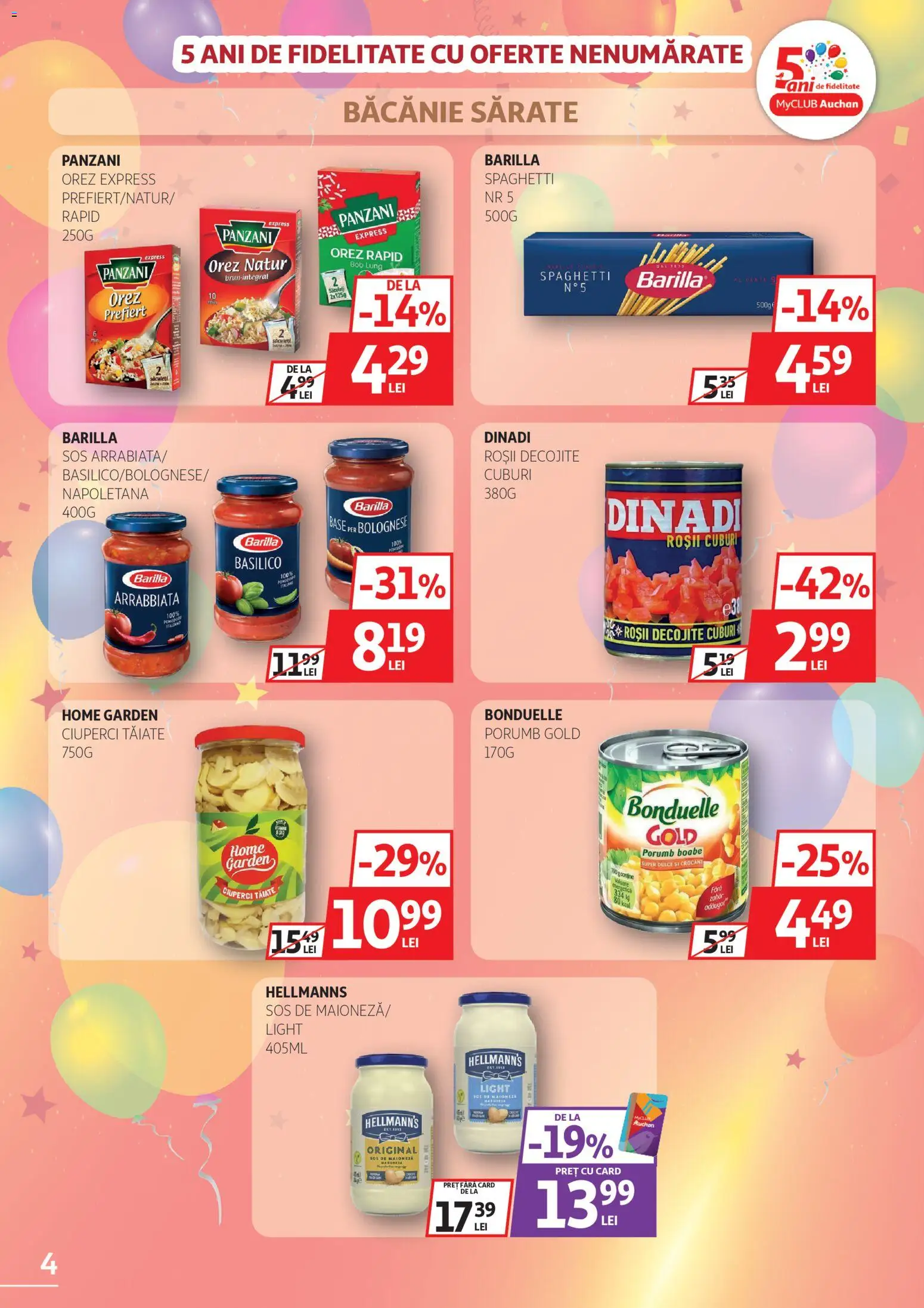 Catalog Auchan 4 - 23 Martie 2026 | Pagina 4 | Produse: Roșii, Orez, Porumb, Maioneză