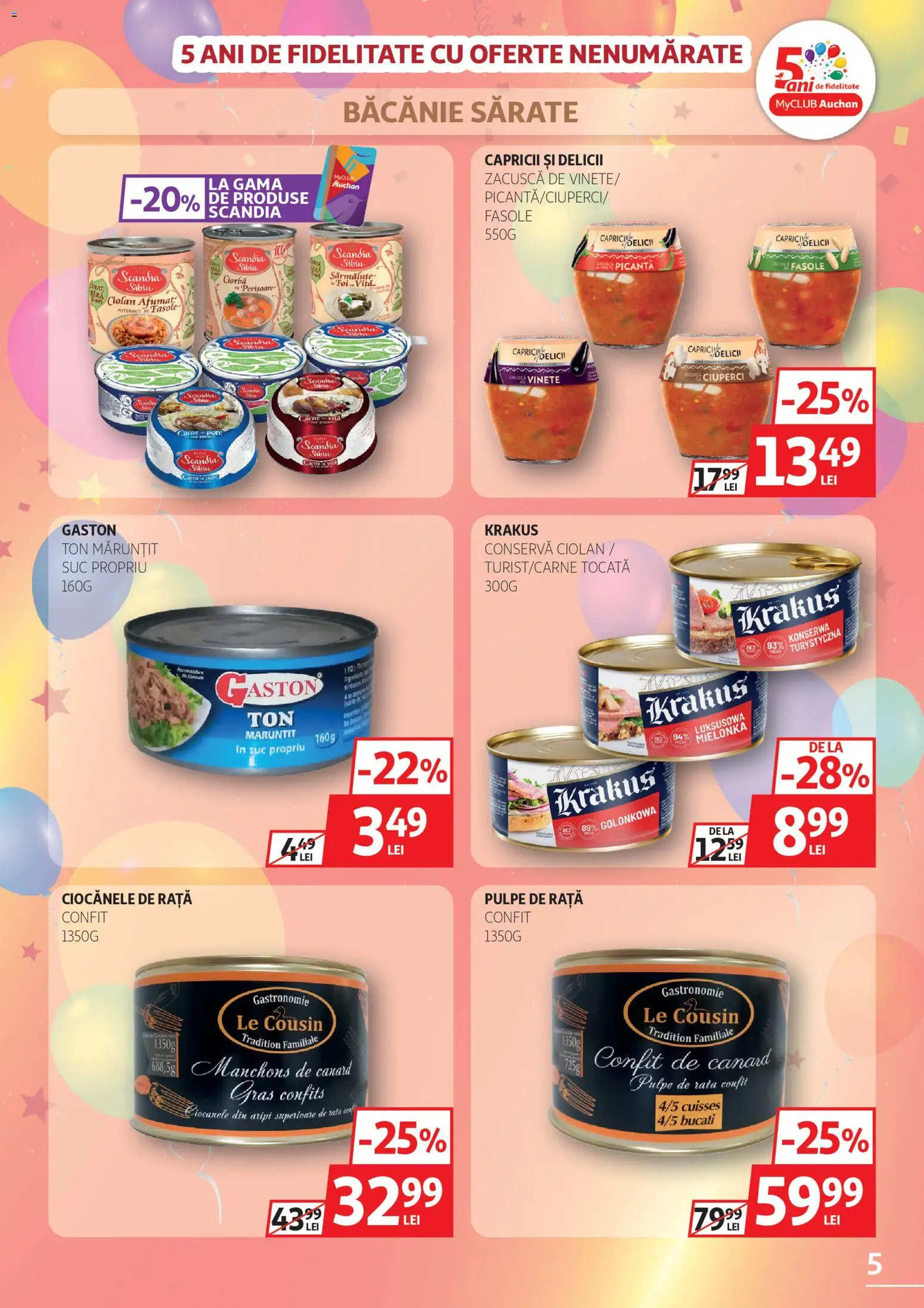 Catalog Auchan 4 - 23 Martie 2026 | Pagina 5 | Produse: Presă, Rață, Suc, Zacuscă