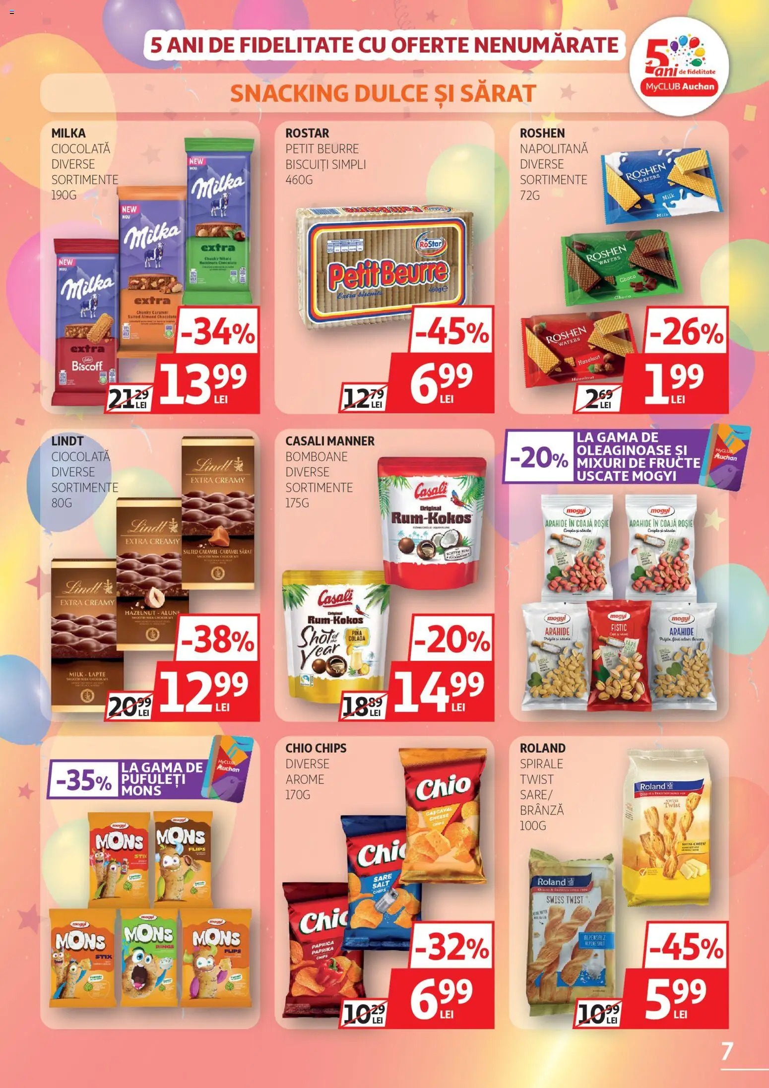 Catalog Auchan 4 - 23 Martie 2026 | Pagina 7 | Produse: Cașcaval, Brânză, Pufuleți, Fructe