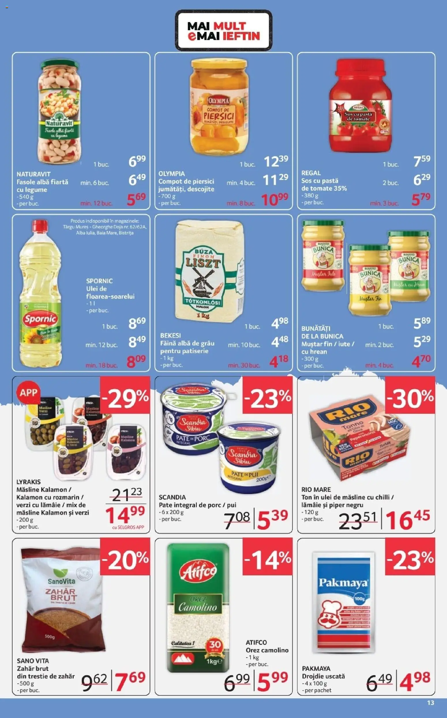 Catalog Selgros 6 - 18 Martie 2026 | Pagina 13 | Produse: Muștar, Legume, Sos, Zahăr