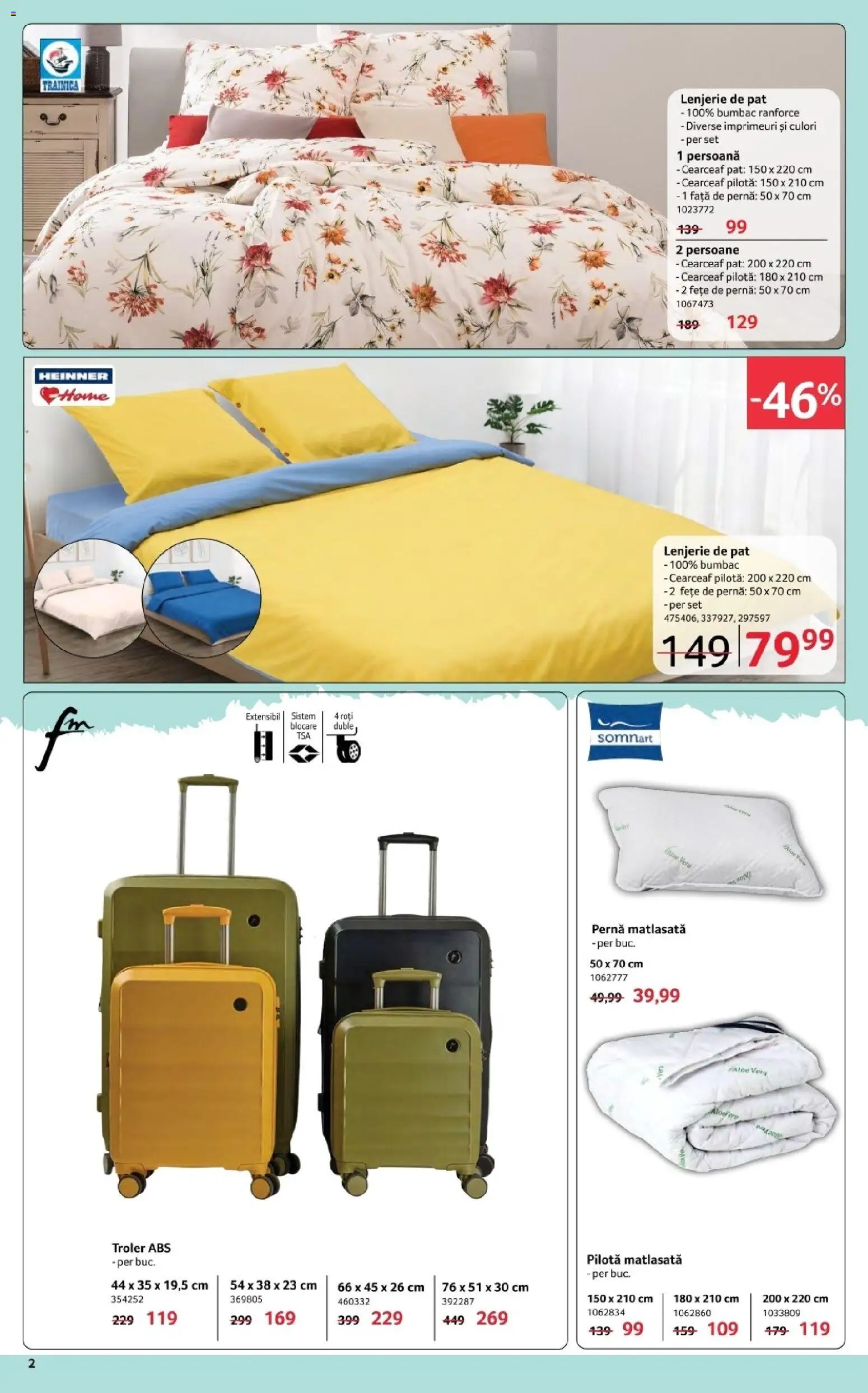 Catalog Selgros 6 - 18 Martie 2026 | Pagina 2 | Produse: Pat, Lenjerie de pat, Pernă, Pilotă