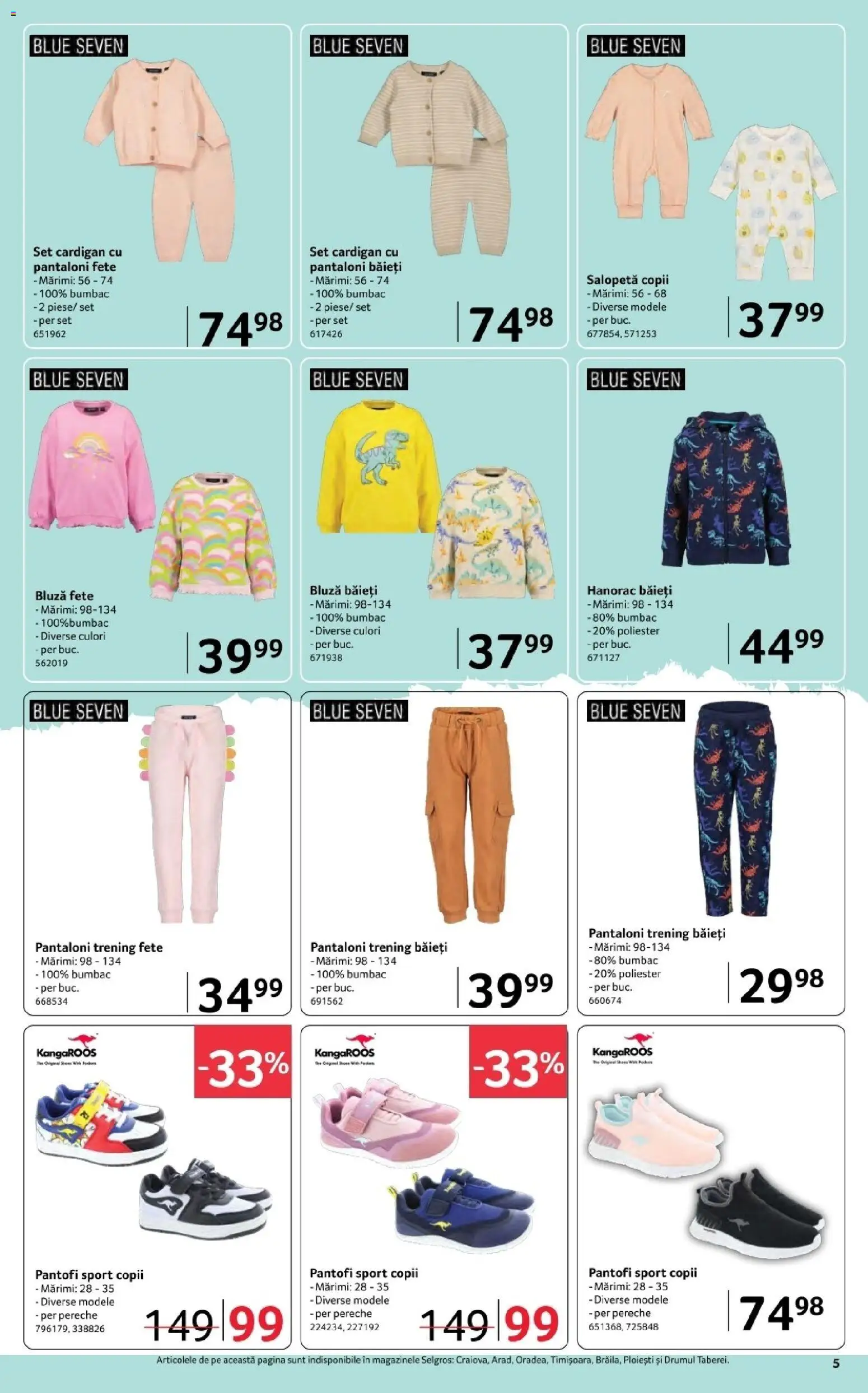 Catalog Selgros 6 - 18 Martie 2026 | Pagina 5 | Produse: Trening, Bluză, Pantaloni, Salopetă