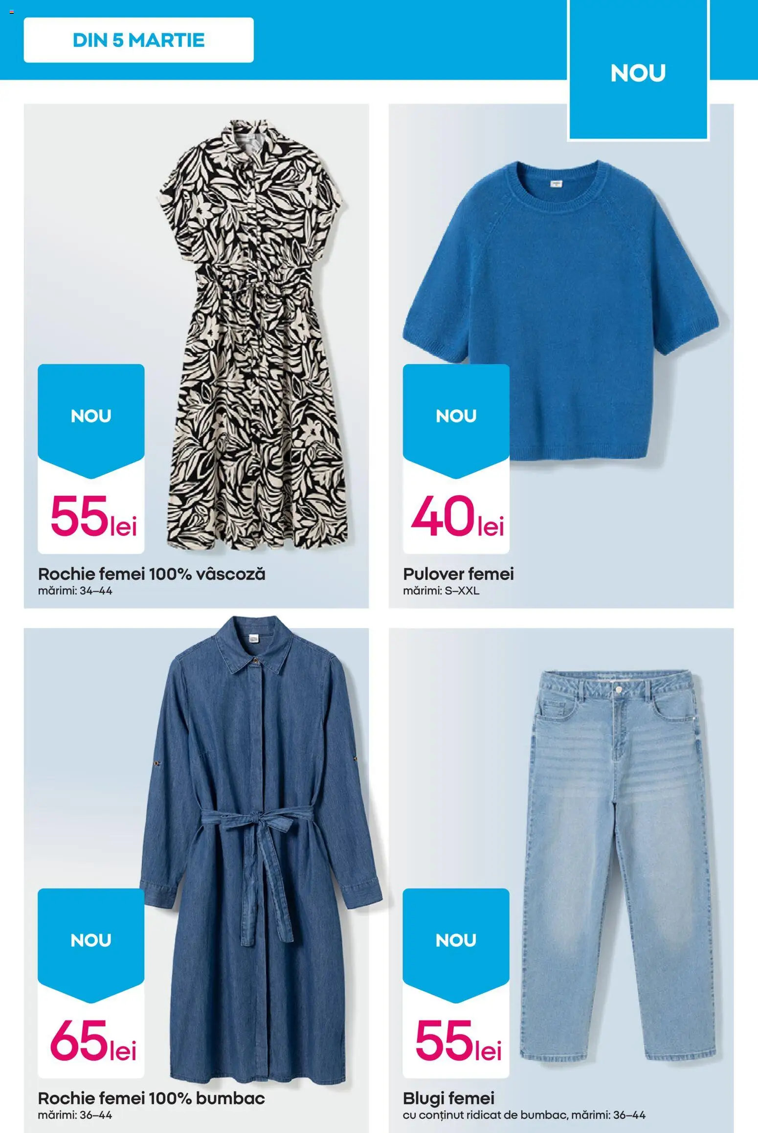 Catalog Pepco 5 - 10 Martie 2026 | Pagina 5 | Produse: Rochie, Blugi, Pulover
