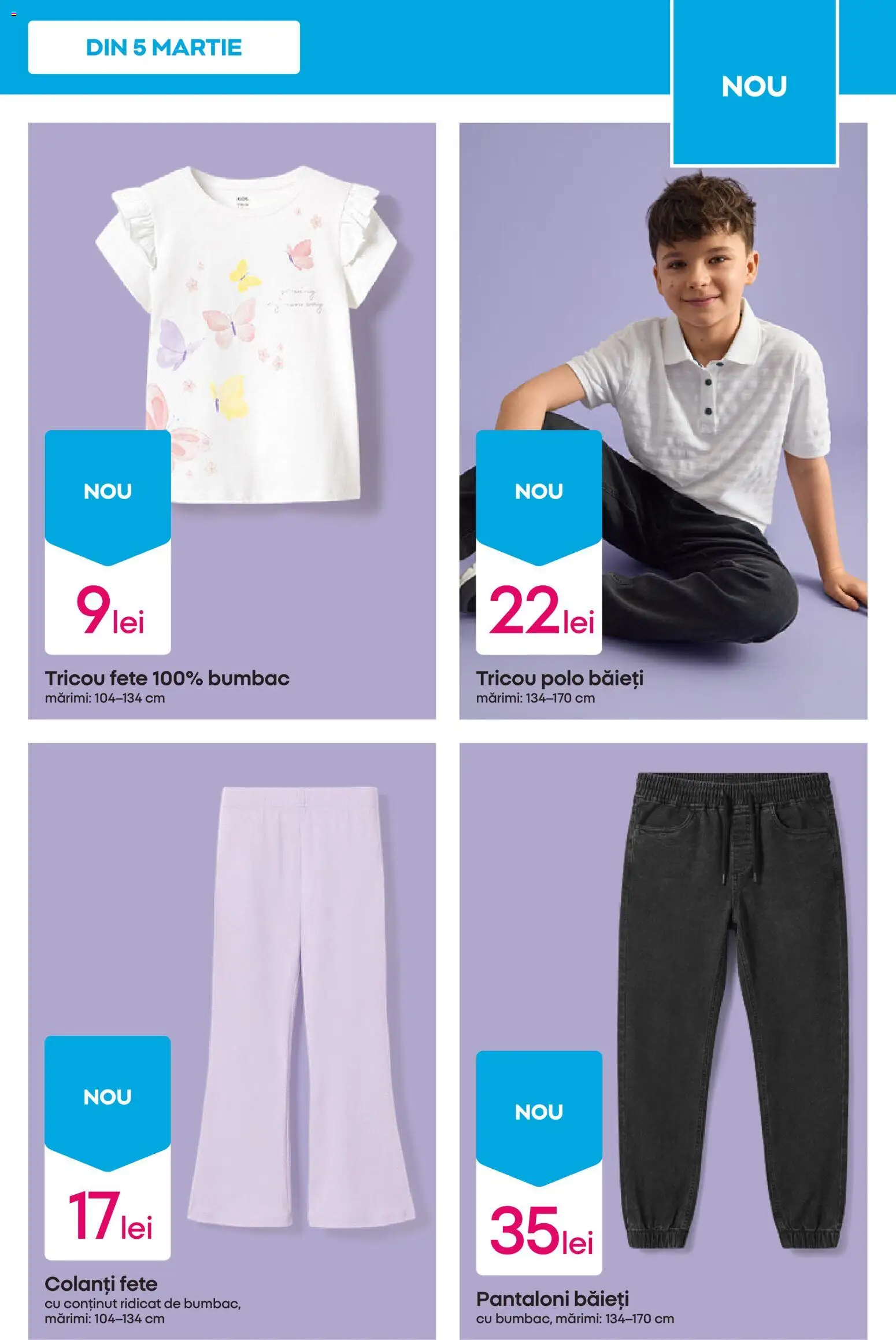 Catalog Pepco 5 - 10 Martie 2026 | Pagina 7 | Produse: Tricou, Pantaloni, Colanți