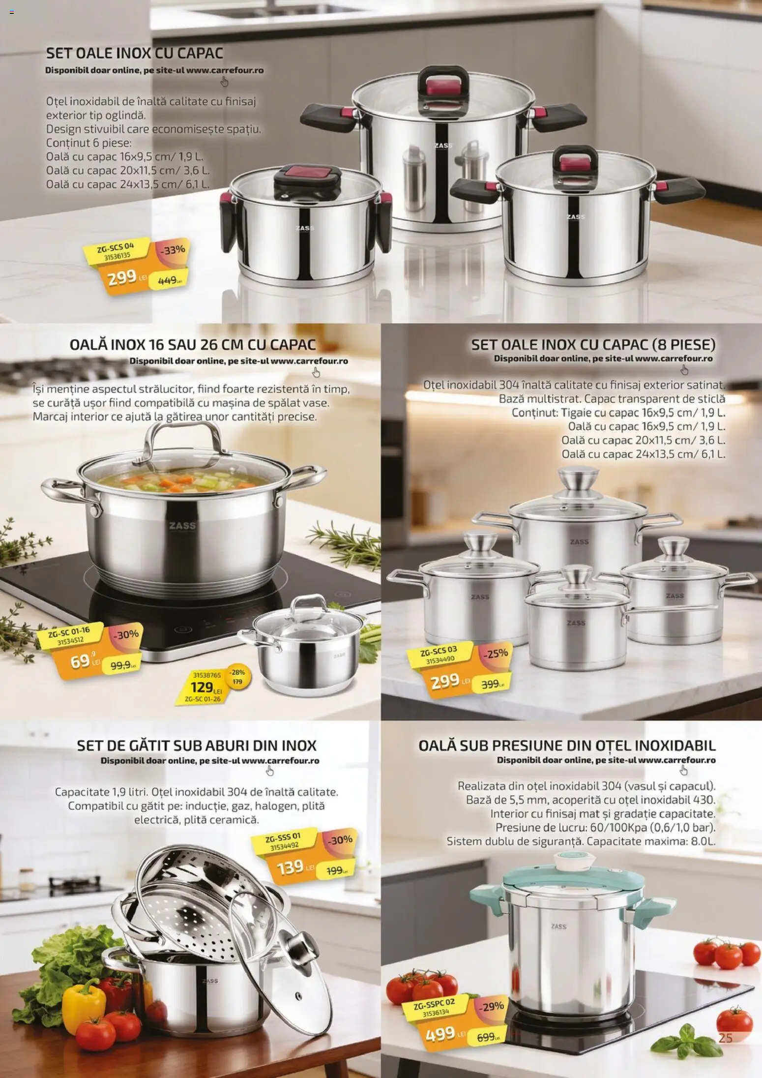 Catalog Carrefour 27 Februarie - 15 Aprilie 2026 | Pagina 25 | Produse: Mașină De Spălat, Plită, Tigaie, Oală