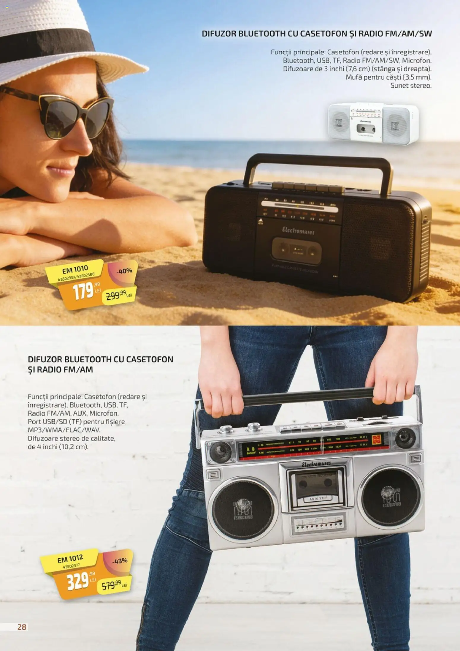 Catalog Carrefour 27 Februarie - 15 Aprilie 2026 | Pagina 28 | Produse: Radio, Căști, Difuzor