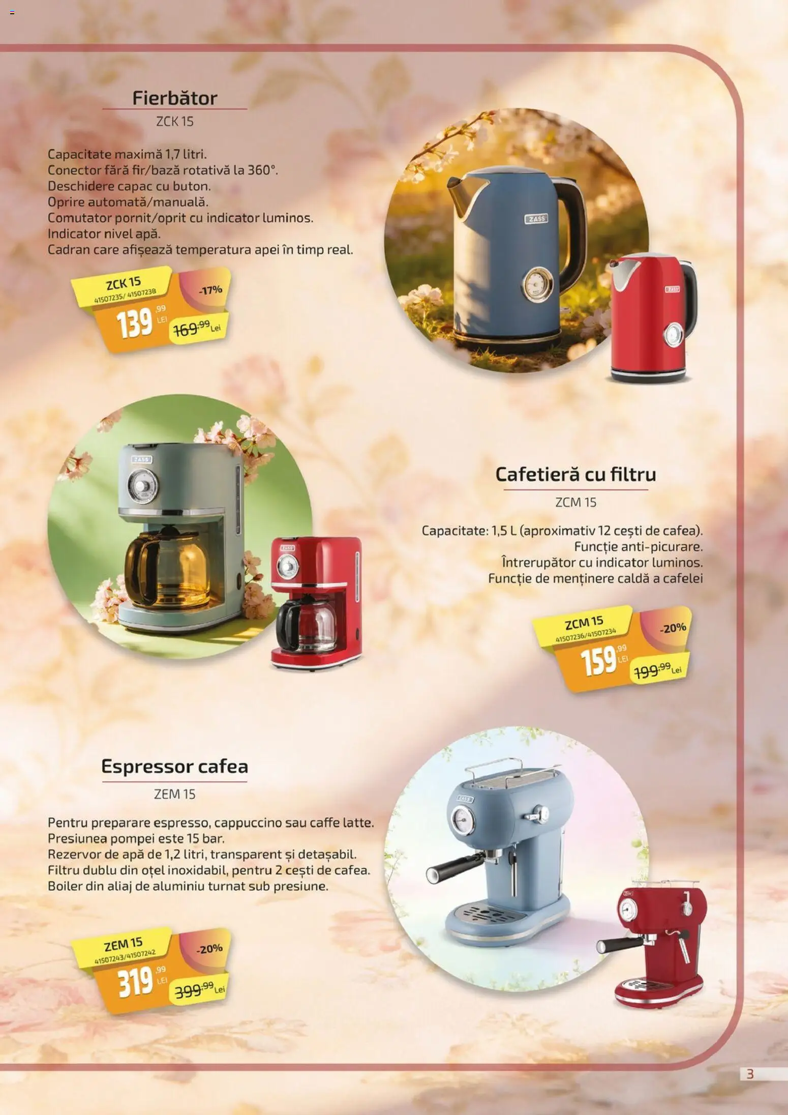 Catalog Carrefour 27 Februarie - 15 Aprilie 2026 | Pagina 3 | Produse: Espressor, Boiler, Conector, Cafetieră