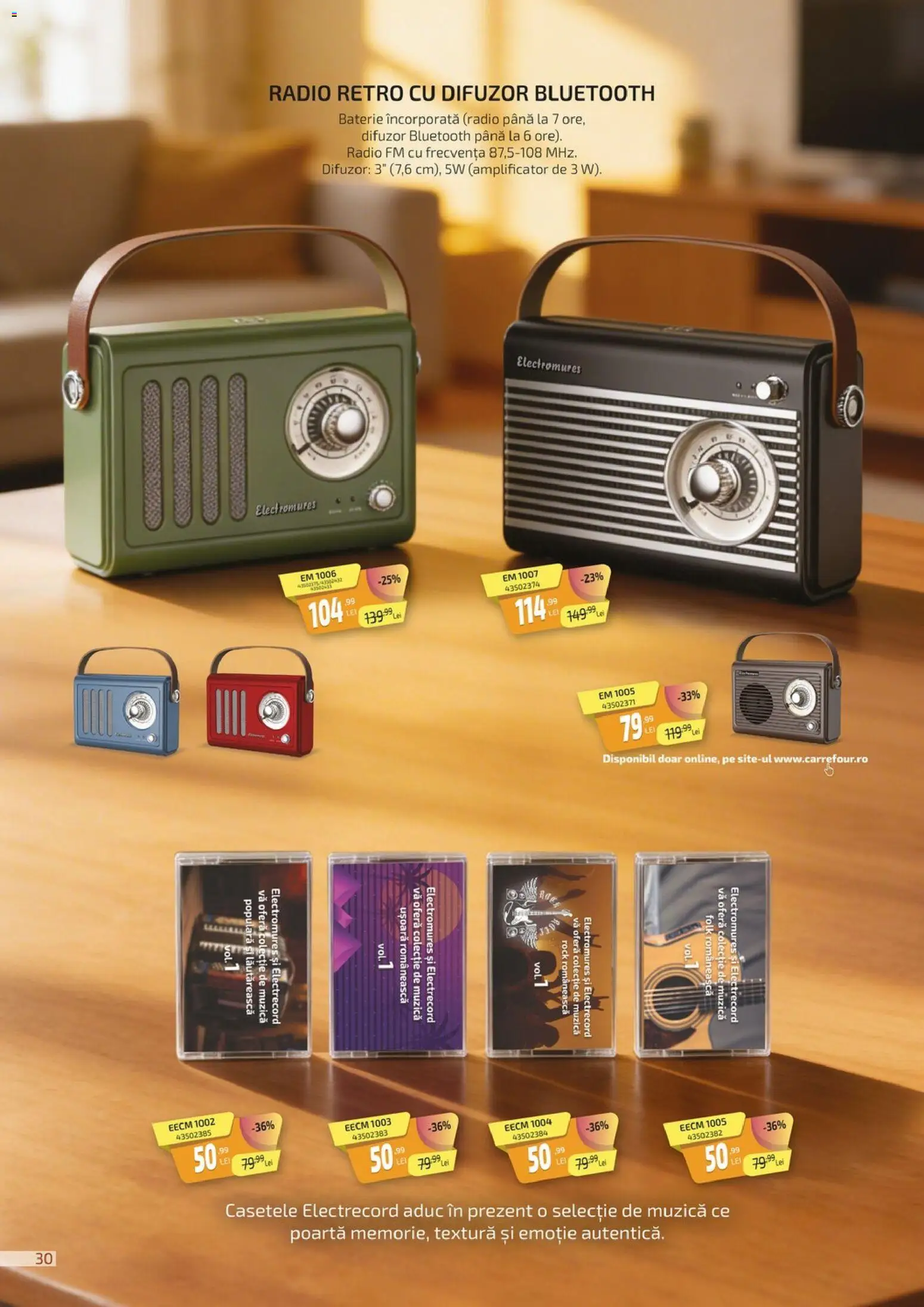 Catalog Carrefour 27 Februarie - 15 Aprilie 2026 | Pagina 30 | Produse: Radio, Difuzor, Baterie