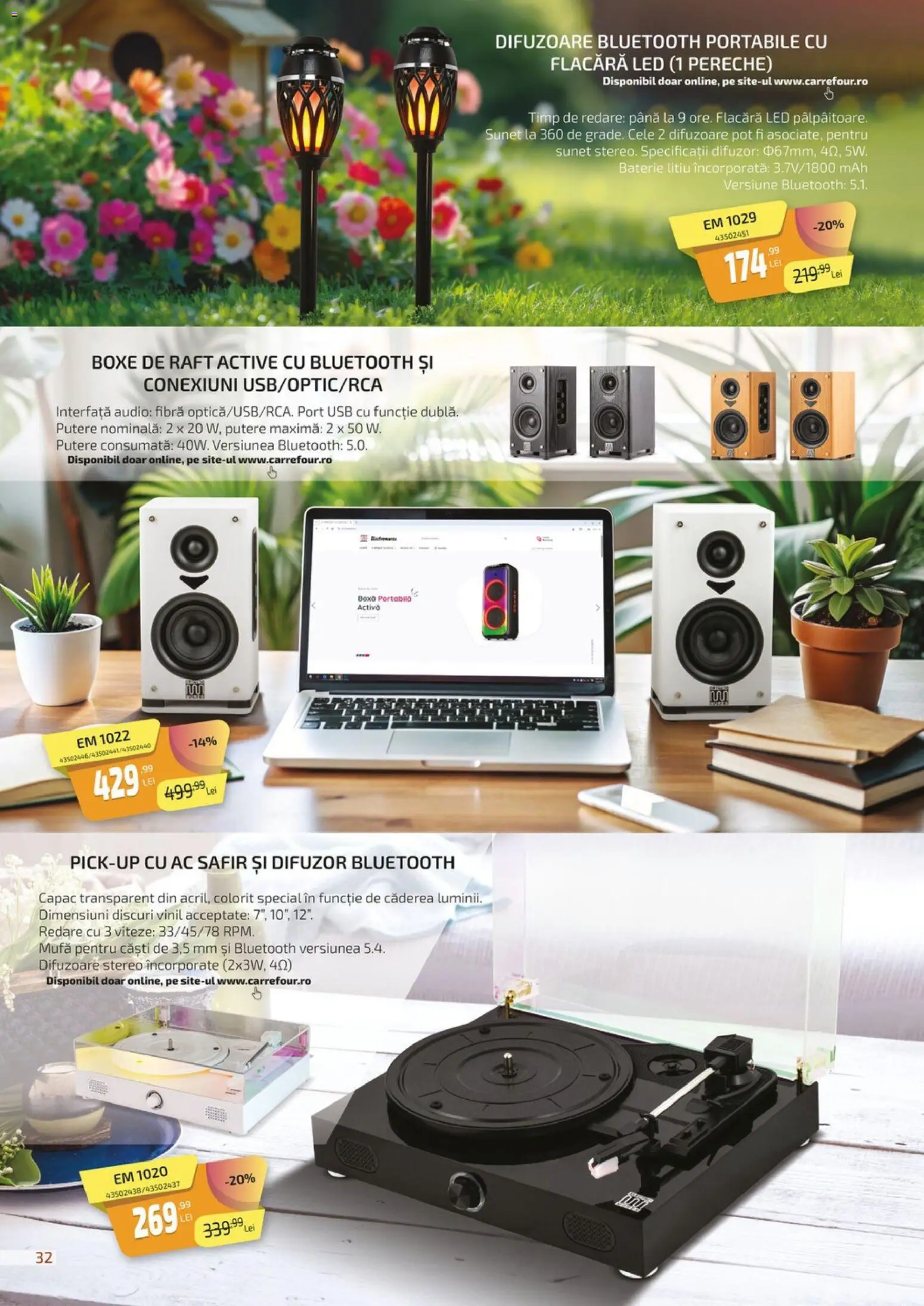 Catalog Carrefour 27 Februarie - 15 Aprilie 2026 | Pagina 32 | Produse: Audio, Difuzor, Usb, Baterie