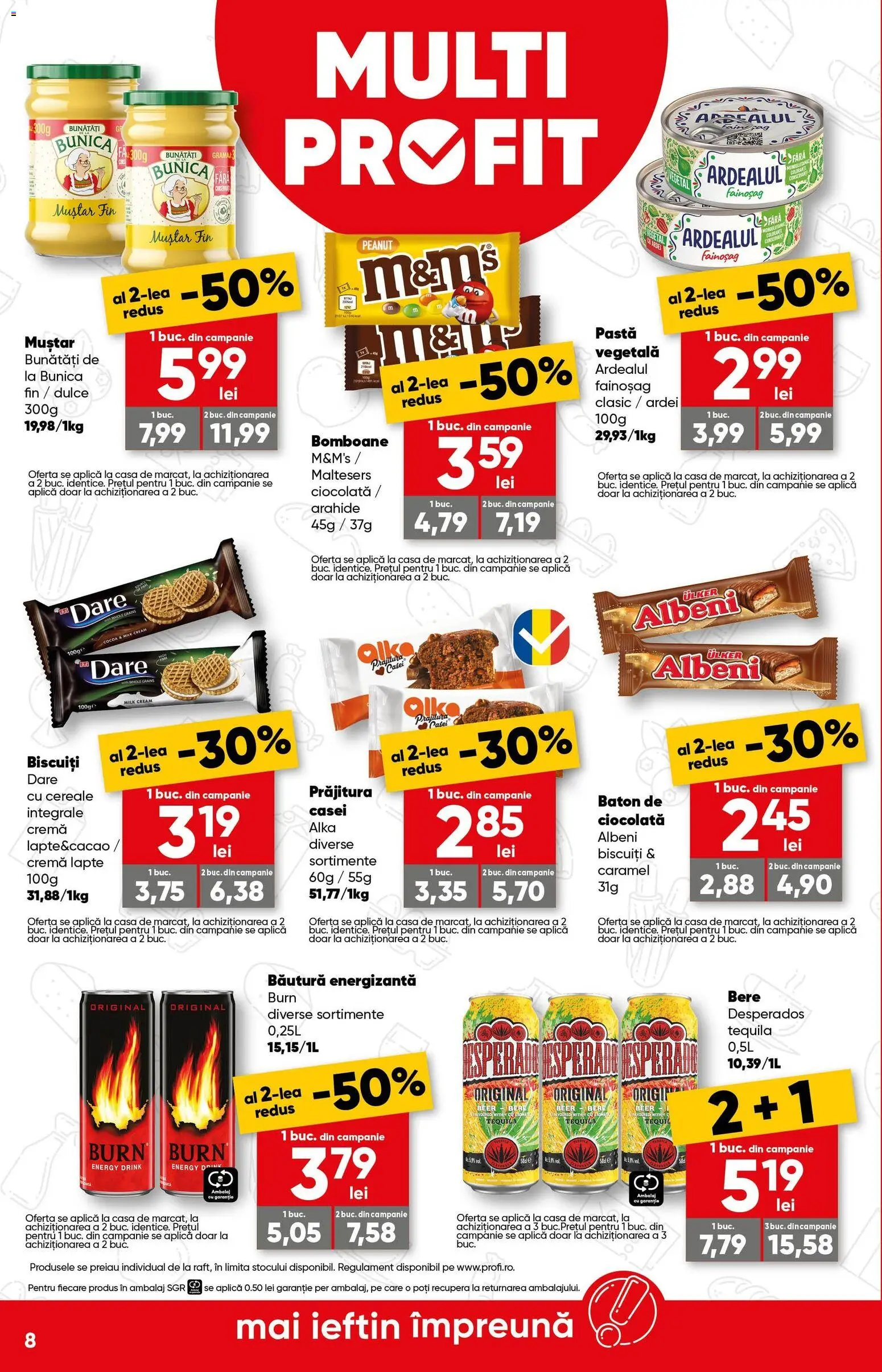 Catalog Profi 4 - 16 Martie 2026 | Pagina 8 | Produse: Arahide, Băutură energizantă, Bomboane, Muștar