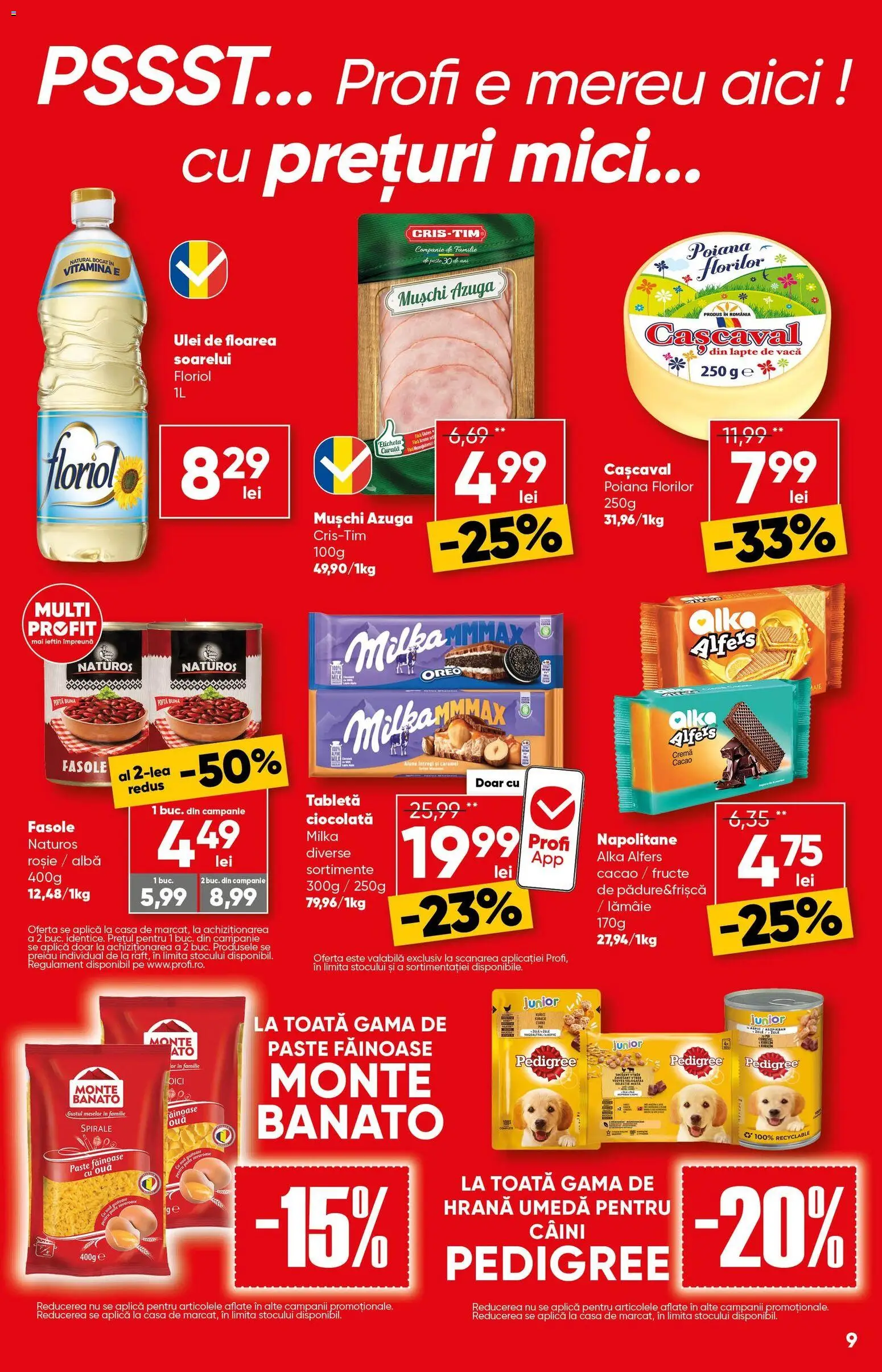 Catalog Profi 4 - 16 Martie 2026 | Pagina 9 | Produse: Mici, Ciocolată, Paste, Cacao