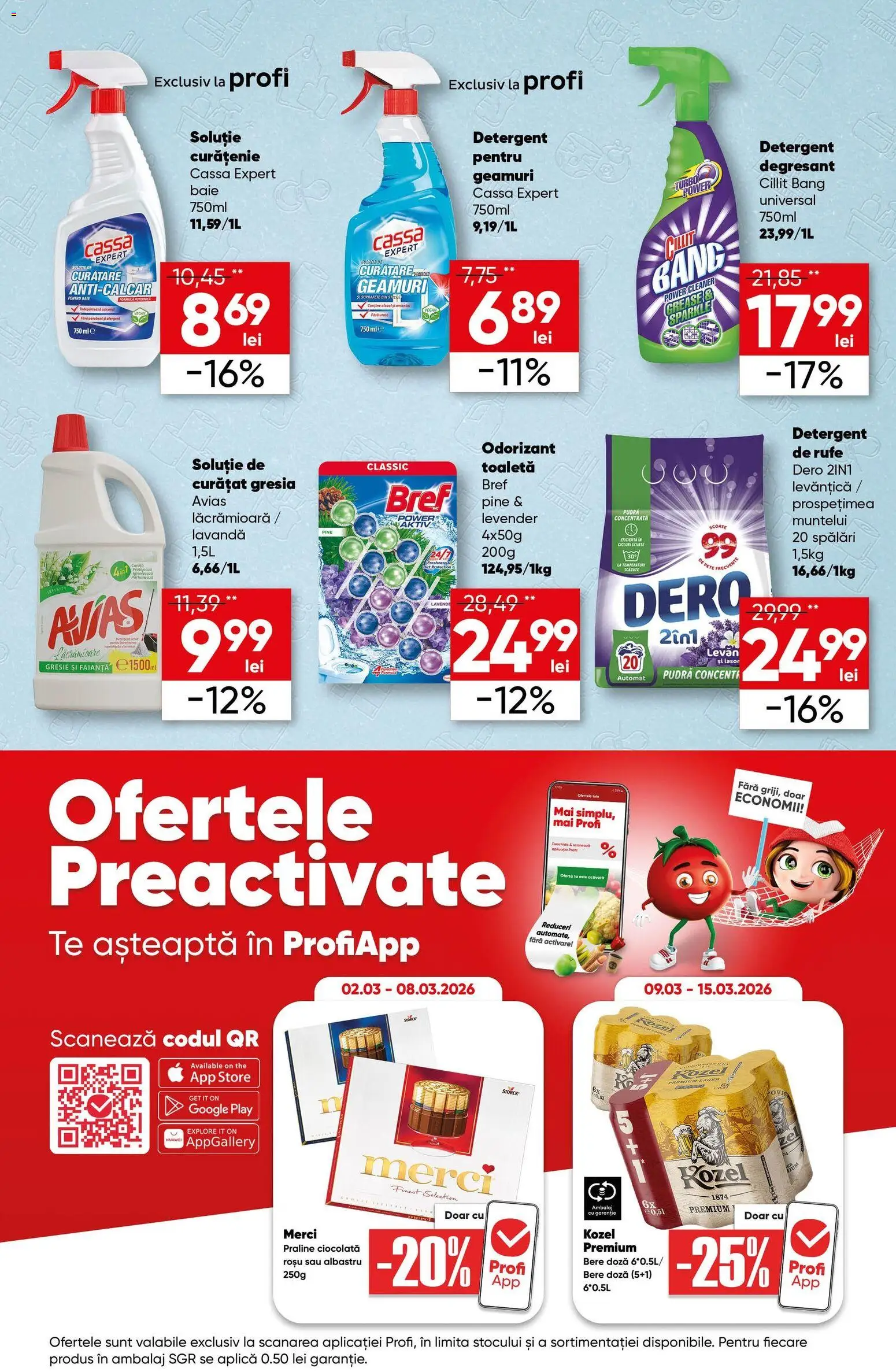 Catalog Profi 4 - 16 Martie 2026 | Pagina 13 | Produse: Faianță, Gresie, Praline, Bere