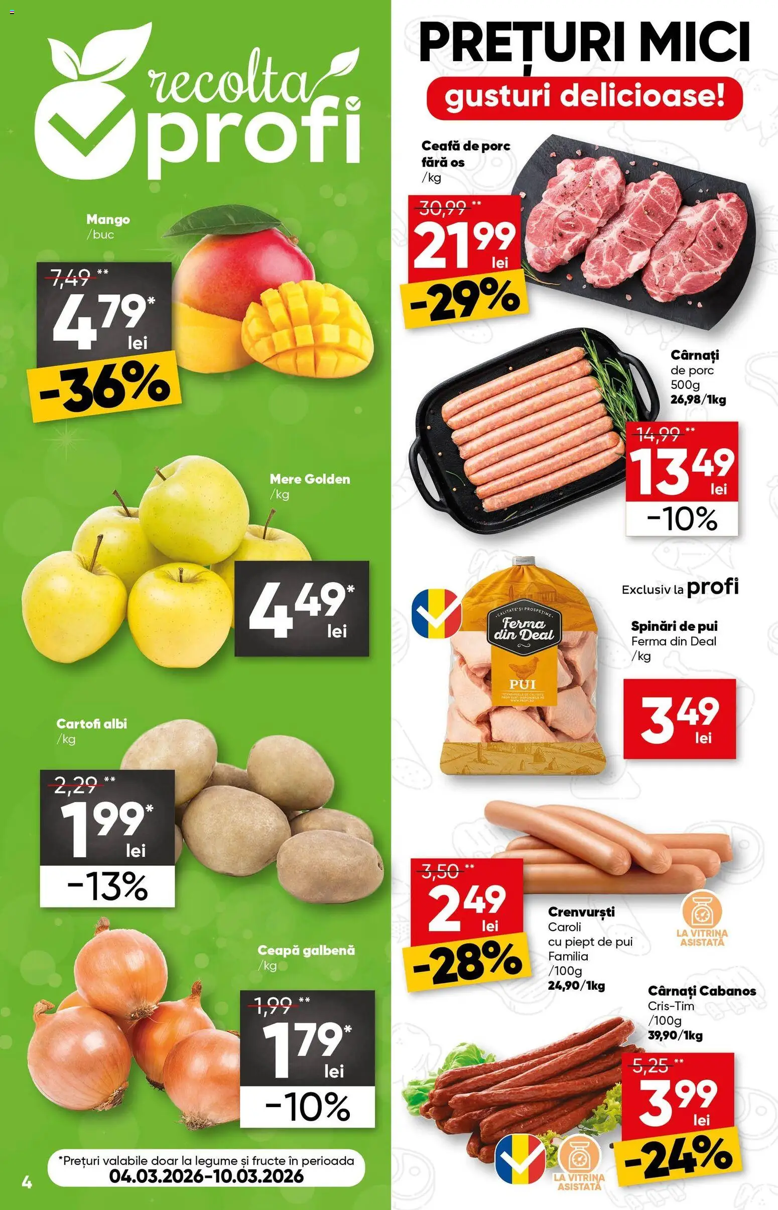 Catalog Profi 4 - 16 Martie 2026 | Pagina 4 | Produse: Mici, Ceapă, Legume, Mango