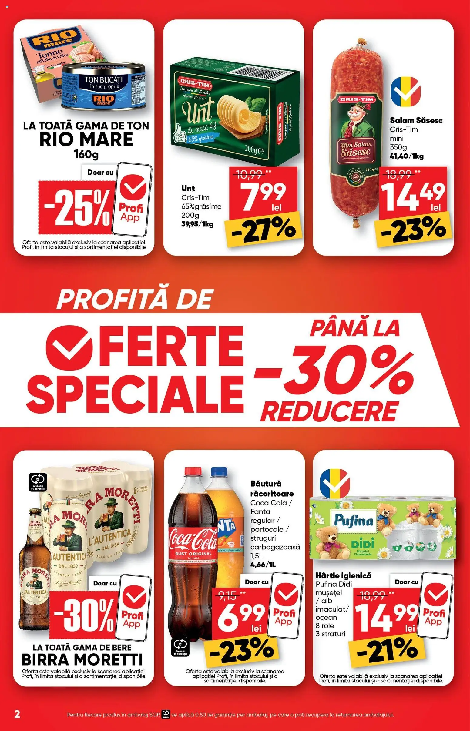 Catalog Profi 4 - 16 Martie 2026 | Pagina 2 | Produse: Salam, Suc, Portocale, Pește