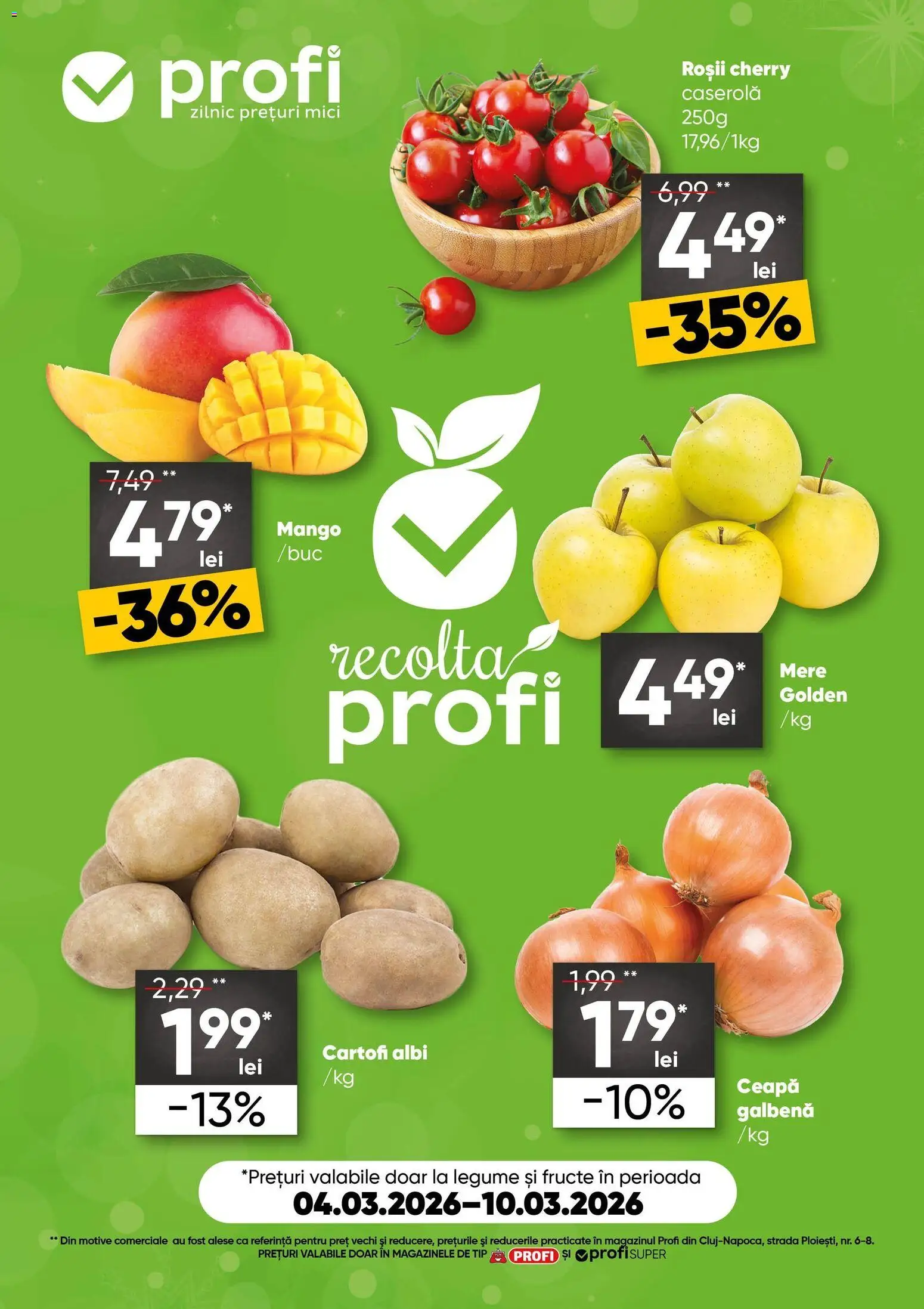Catalog Profi 4 - 9 Martie 2026 | Pagina 1 | Produse: Mere, Roșii, Cartofi, Ceapă