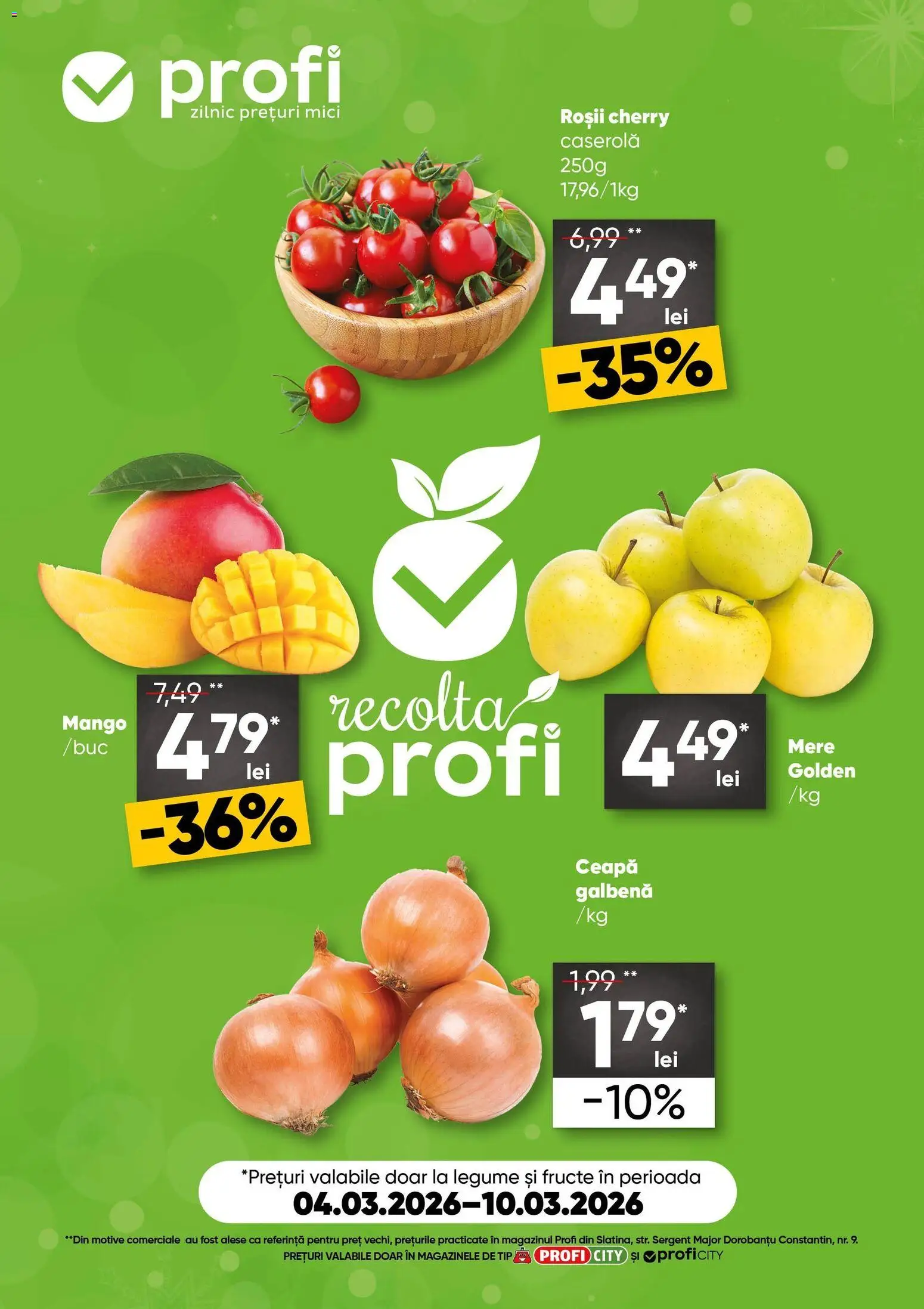 Catalog Profi 4 - 9 Martie 2026 | Pagina 1 | Produse: Mici, Mere, Legume, Fructe
