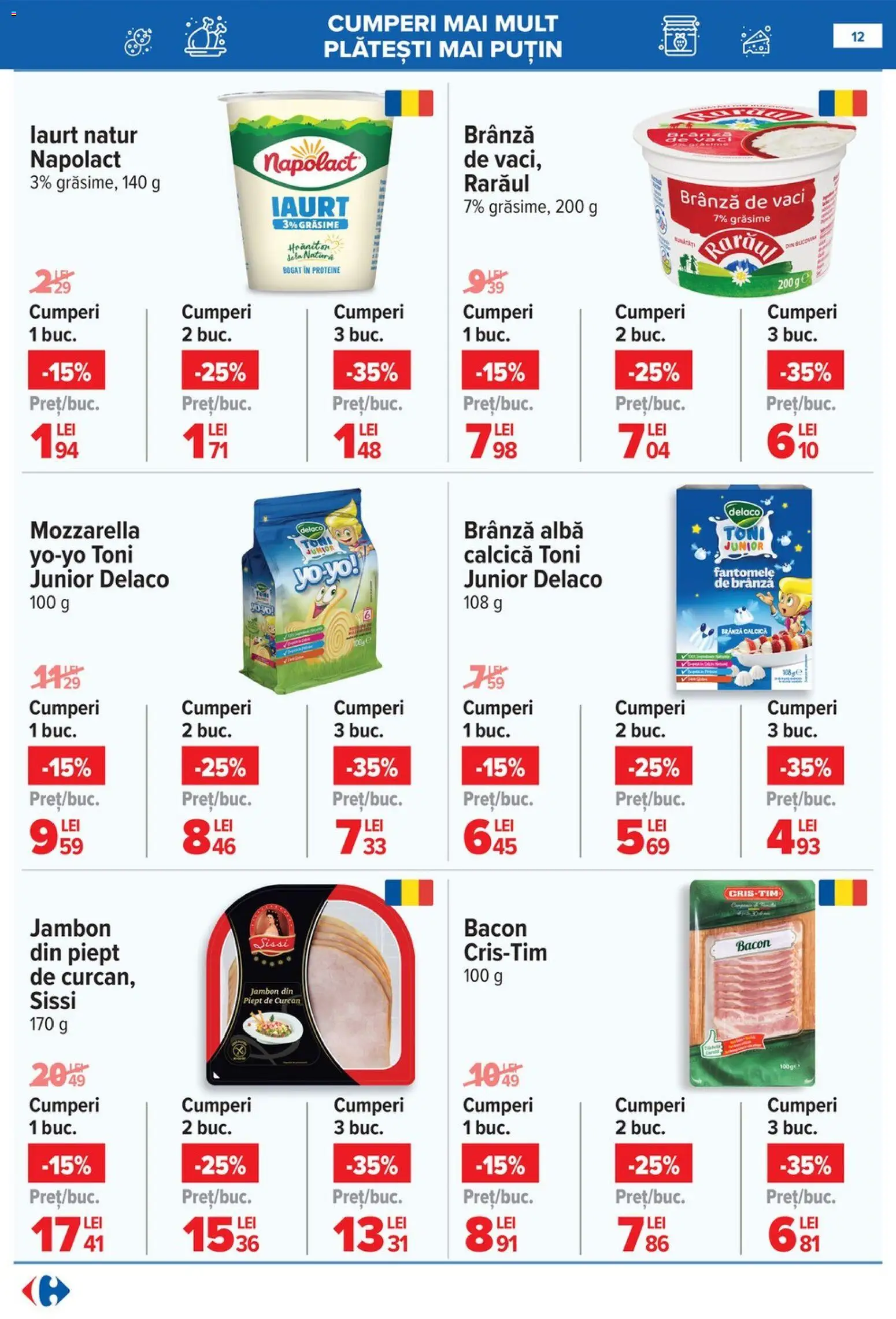 Catalog Carrefour 9 - 16 Martie 2026 | Pagina 15 | Produse: Light Kedi Konservesi, Masaüstü kılıfı, Mozzarella, Iaurt