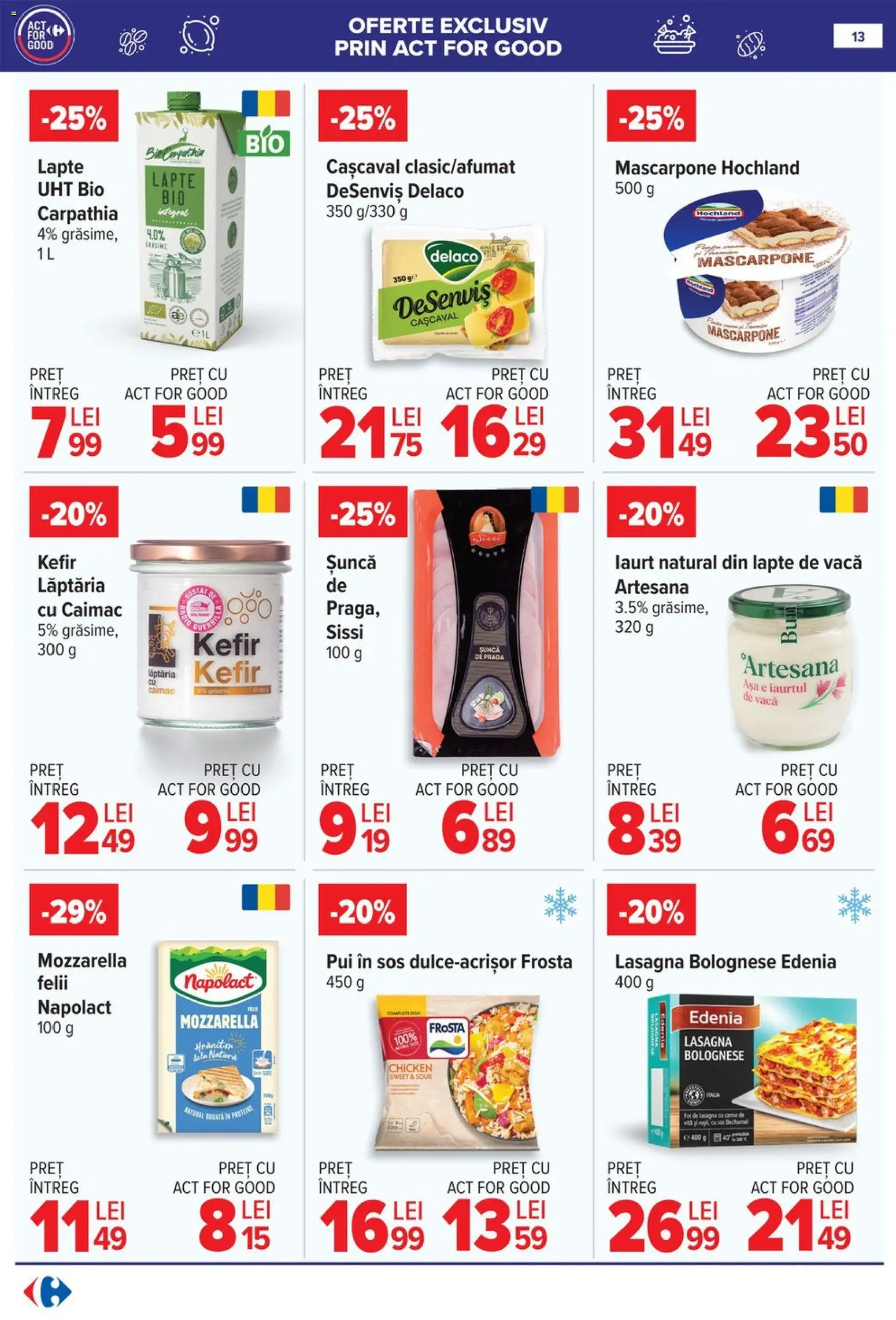 Catalog Carrefour 9 - 16 Martie 2026 | Pagina 16 | Produse: Hacıyatmaz Kedi Oyuncağı, Cașcaval, Șuncă, Kefir