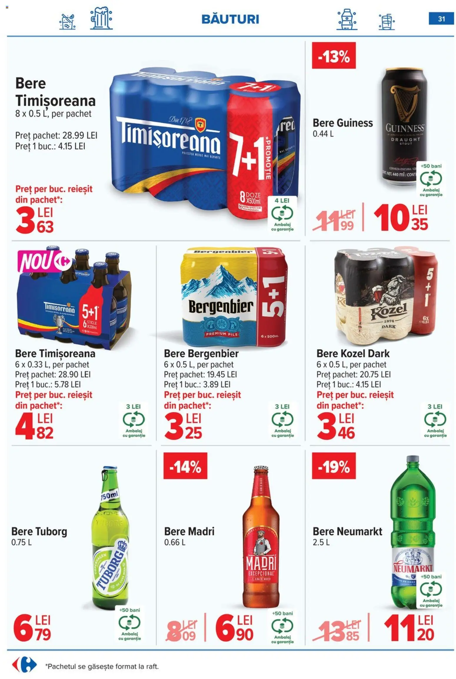 Catalog Carrefour 9 - 16 Martie 2026 | Pagina 34 | Produse: Bere, Plastik Kulübe