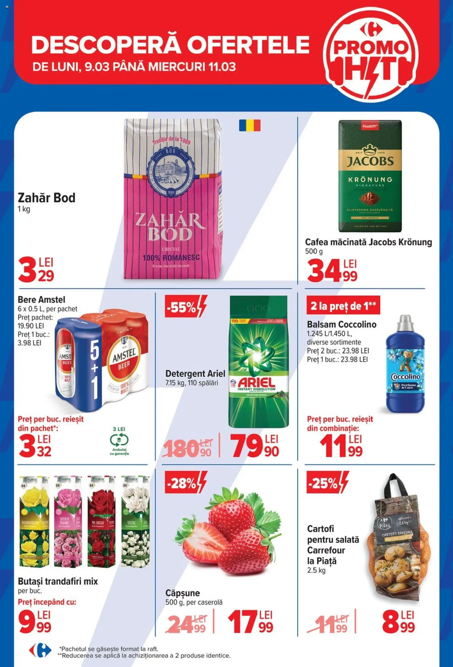 Catalog Carrefour 9 - 16 Martie 2026 | Pagina 6 | Produse: Bere, Detergent, Salată, Zahăr