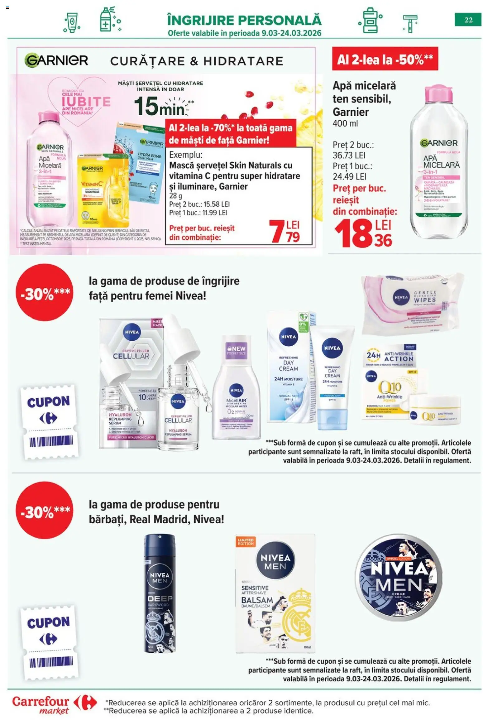 Catalog Carrefour 9 - 16 Martie 2026 | Pagina 25 | Produse: Serum, Balsam, Apă micelară, Apă