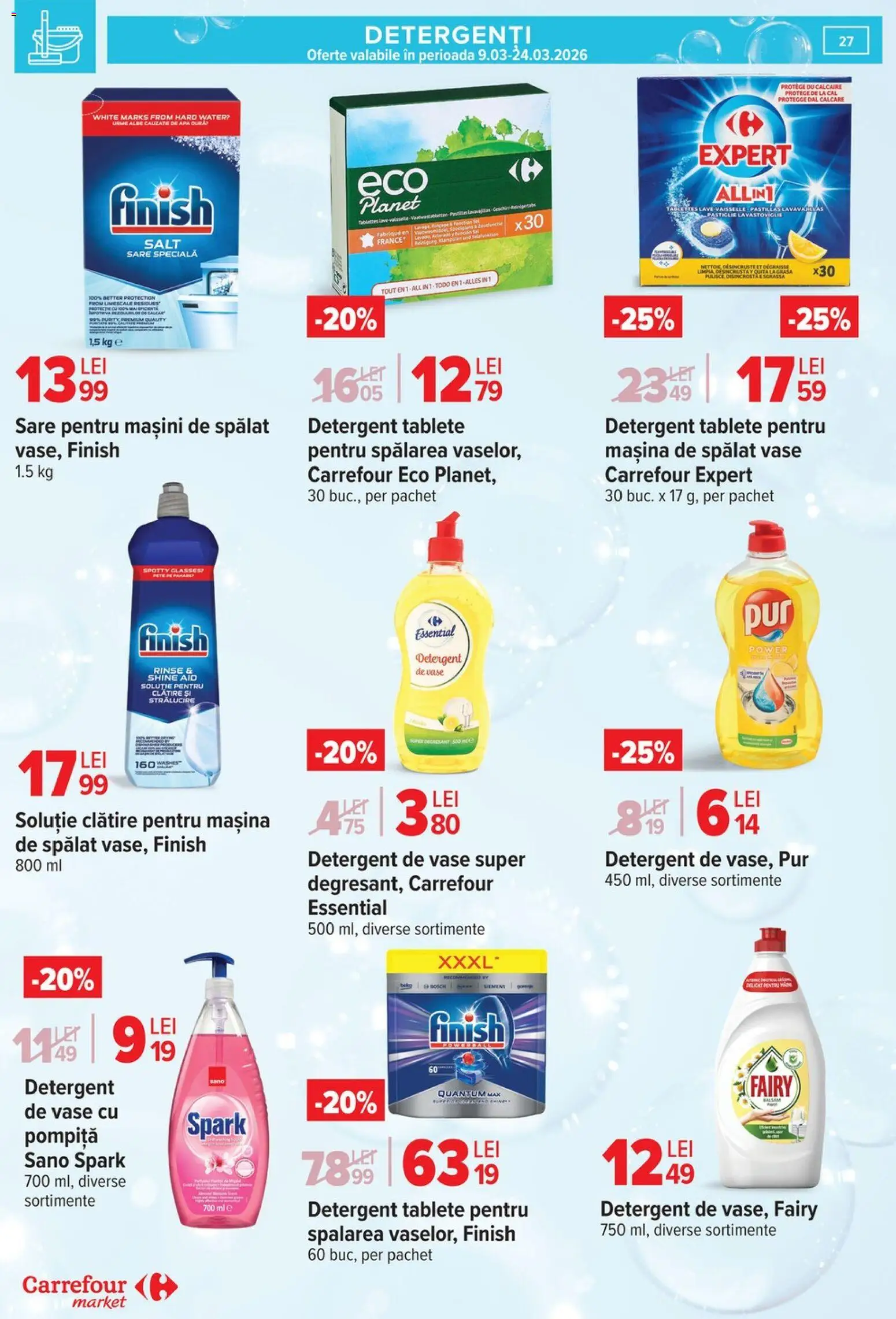 Catalog Carrefour 9 - 16 Martie 2026 | Pagina 32 | Produse: Detergent de vase, Mașină De Spălat, Mașină De Spălat Vase, Apă