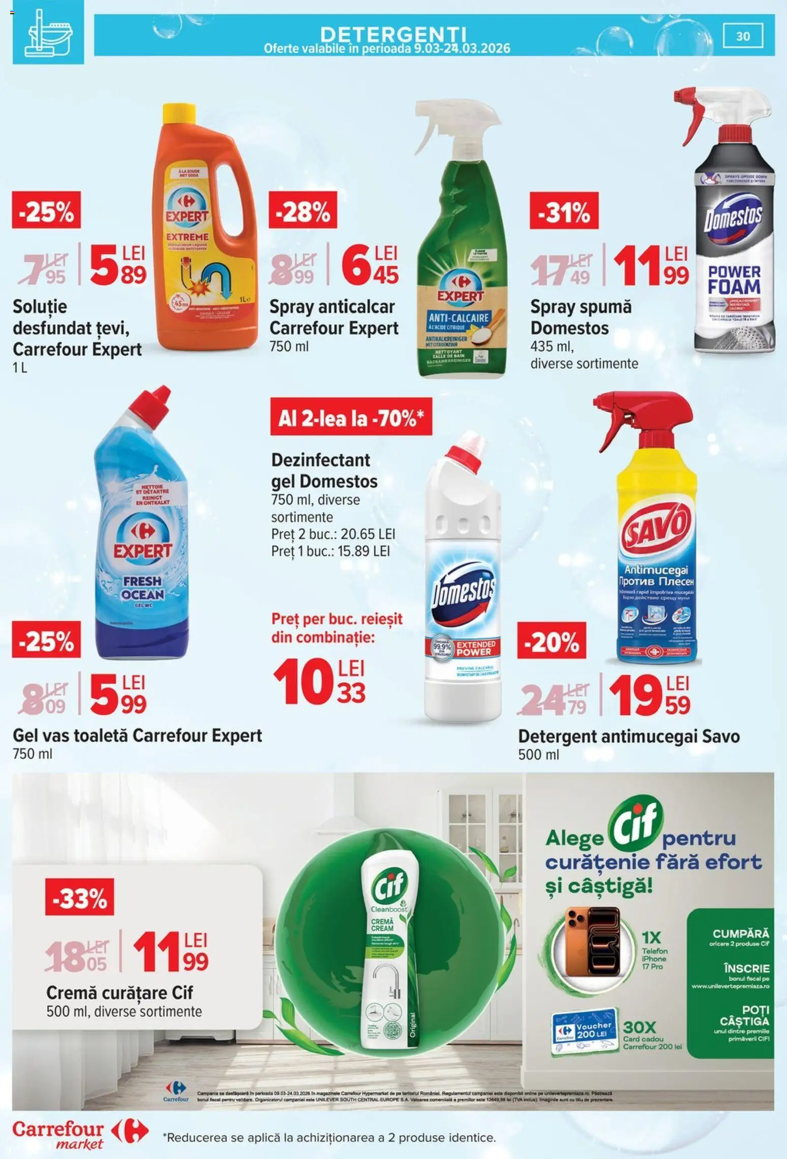 Catalog Carrefour 9 - 16 Martie 2026 | Pagina 35 | Produse: Telefon, Toaletă, Cremă, Detergent