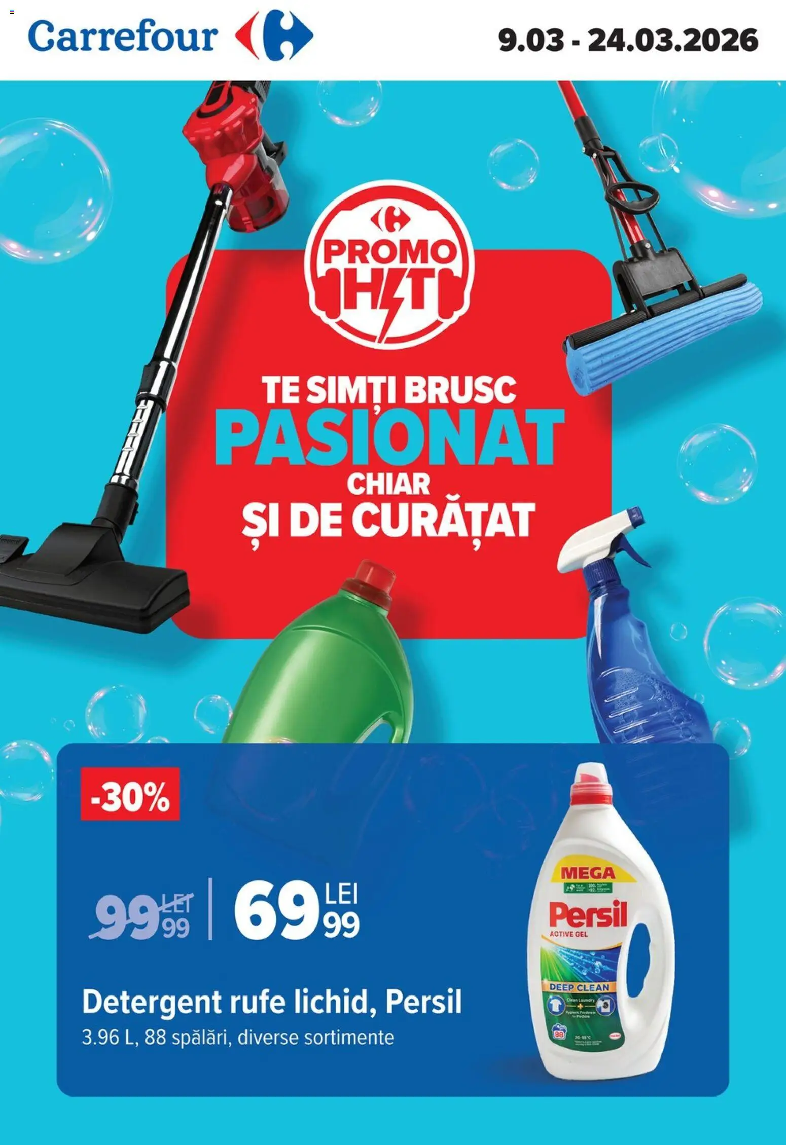 Catalog Carrefour 9 - 23 Martie 2026 | Pagina 1 | Produse: Pomelo, Detergent