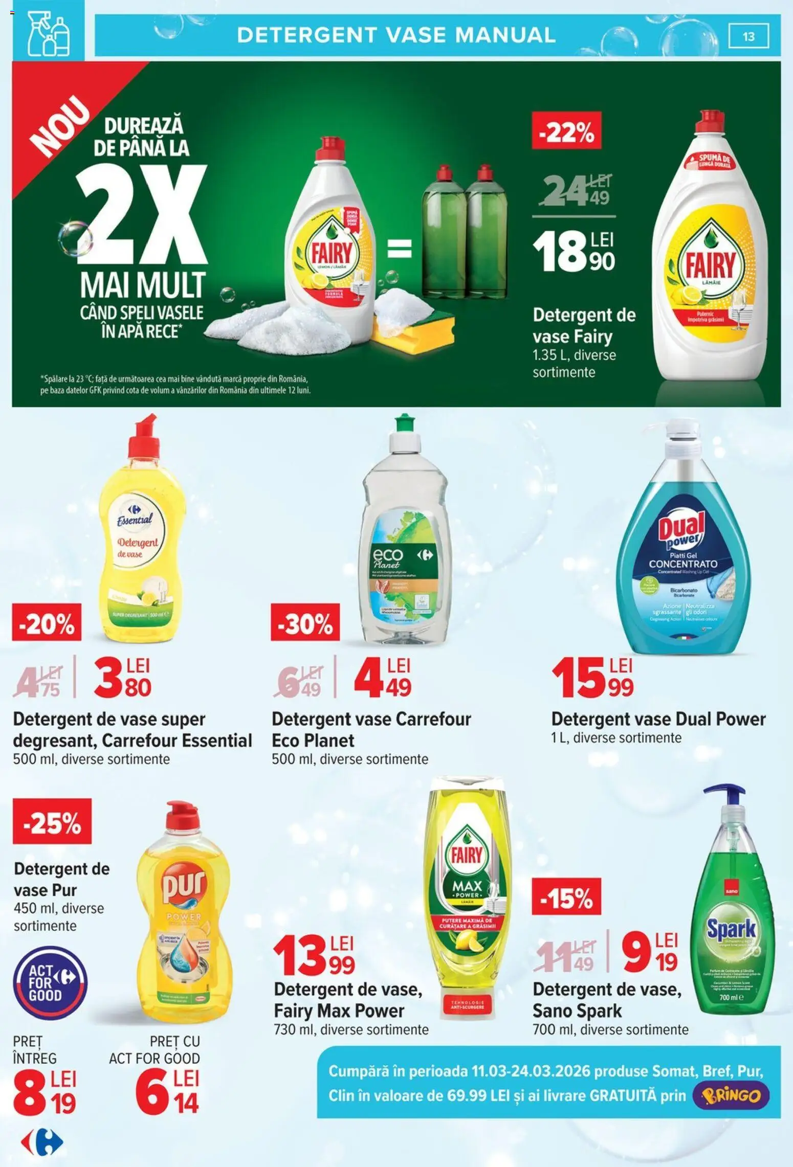Catalog Carrefour 9 - 23 Martie 2026 | Pagina 13 | Produse: Detergent de vase, Detergent