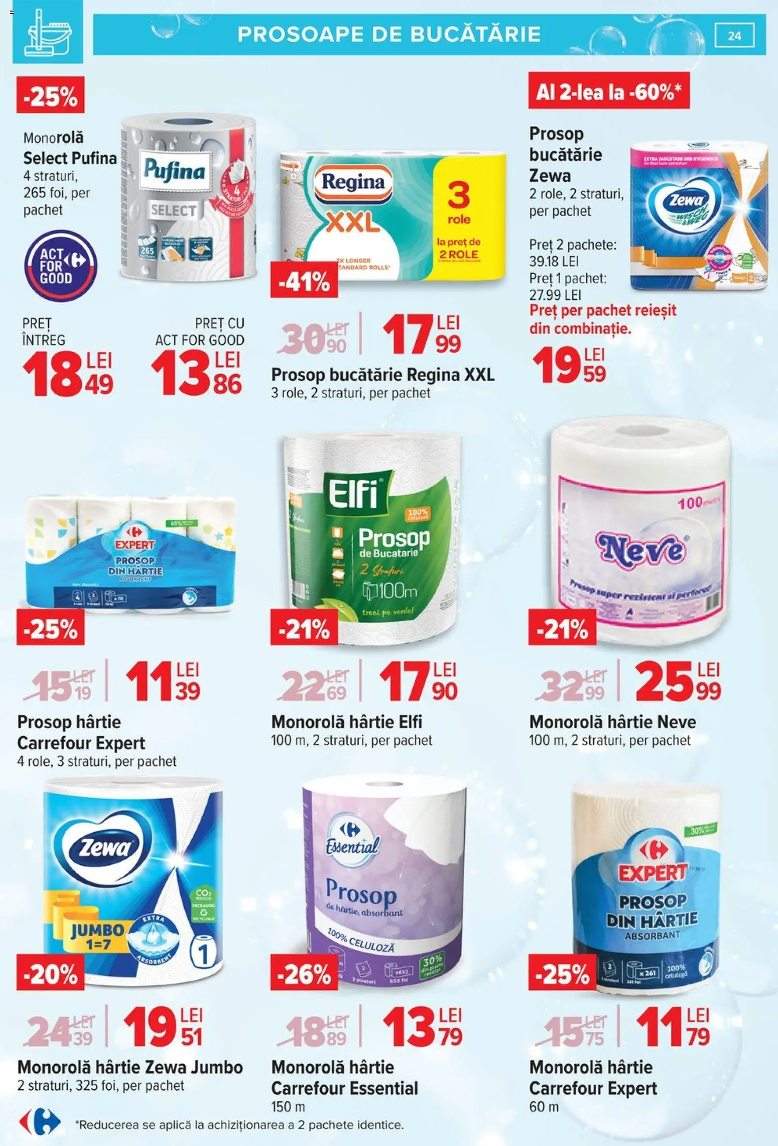 Catalog Carrefour 9 - 23 Martie 2026 | Pagina 24 | Produse: Prosoape de bucătărie, Bucătărie, Role