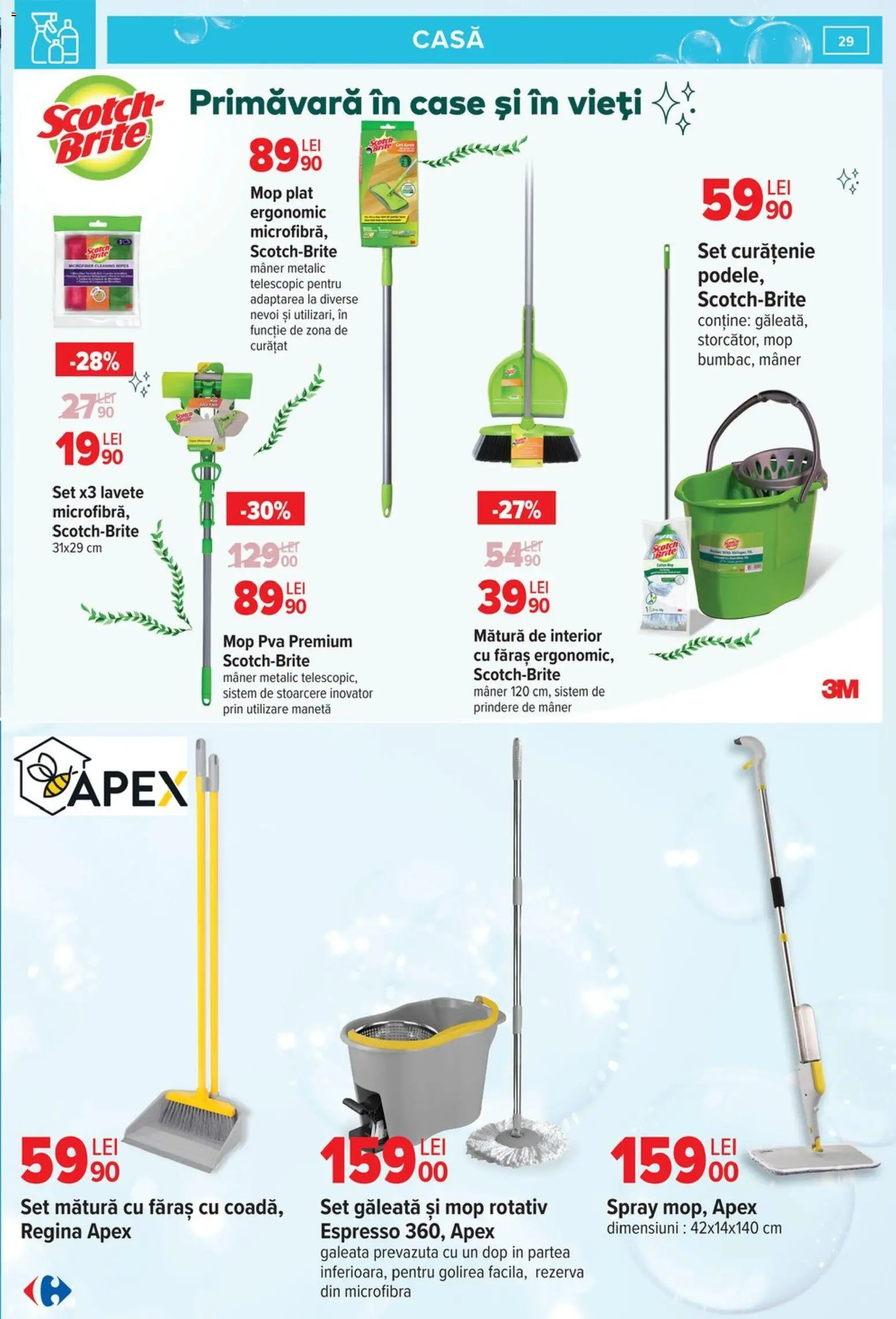 Catalog Carrefour 9 - 23 Martie 2026 | Pagina 29 | Produse: Mop, Mătură, Mâner, Lavete