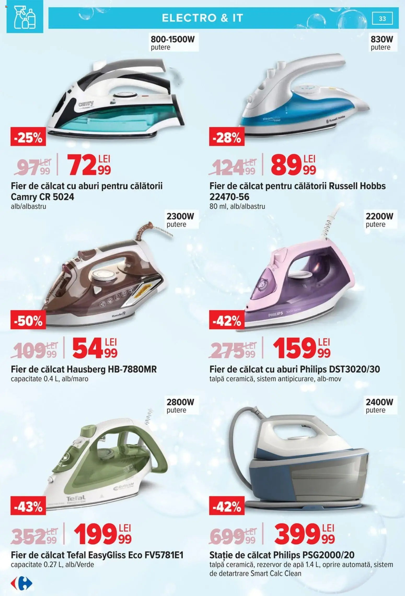 Catalog Carrefour 9 - 23 Martie 2026 | Pagina 33 | Produse: Enginar, Fier de călcat, Pomelo, Apă