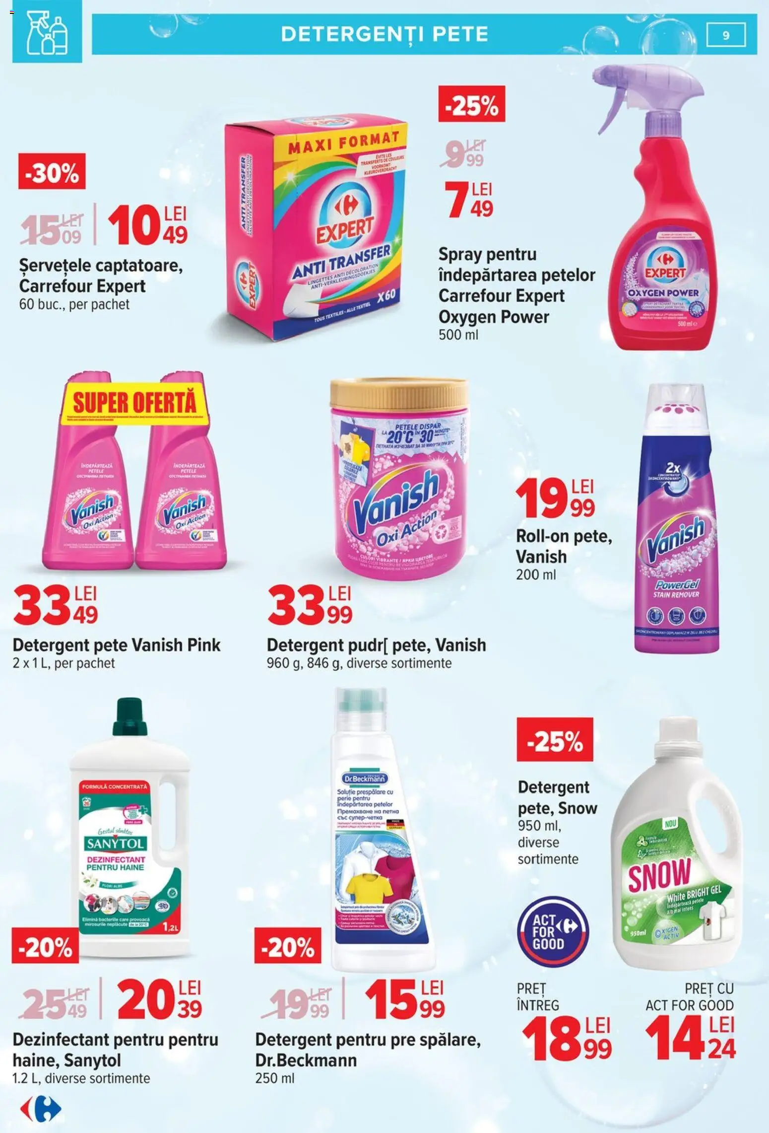 Catalog Carrefour 9 - 23 Martie 2026 | Pagina 9 | Produse: Perie, Detergent, Îndepărtarea petelor, Haine