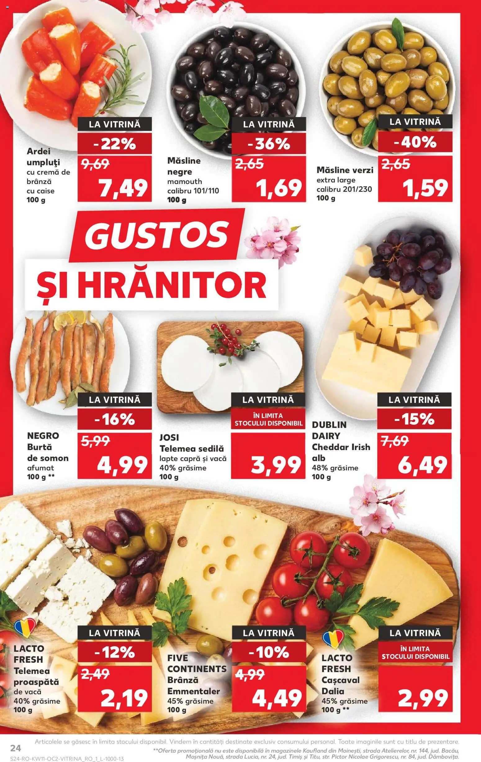 Catalog Kaufland 11 - 16 Martie 2026 | Pagina 24 | Produse: Cașcaval, Ardei, Lapte, Ahtapot