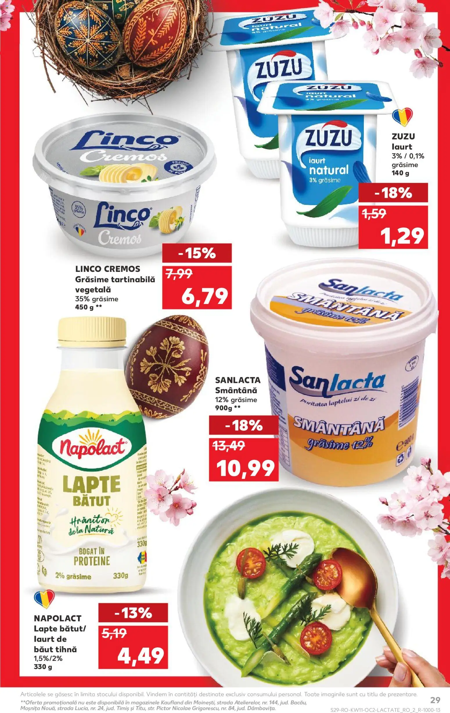 Catalog Kaufland 11 - 16 Martie 2026 | Pagina 29 | Produse: Masaüstü kılıfı, Lapte, Iaurt, Smântână