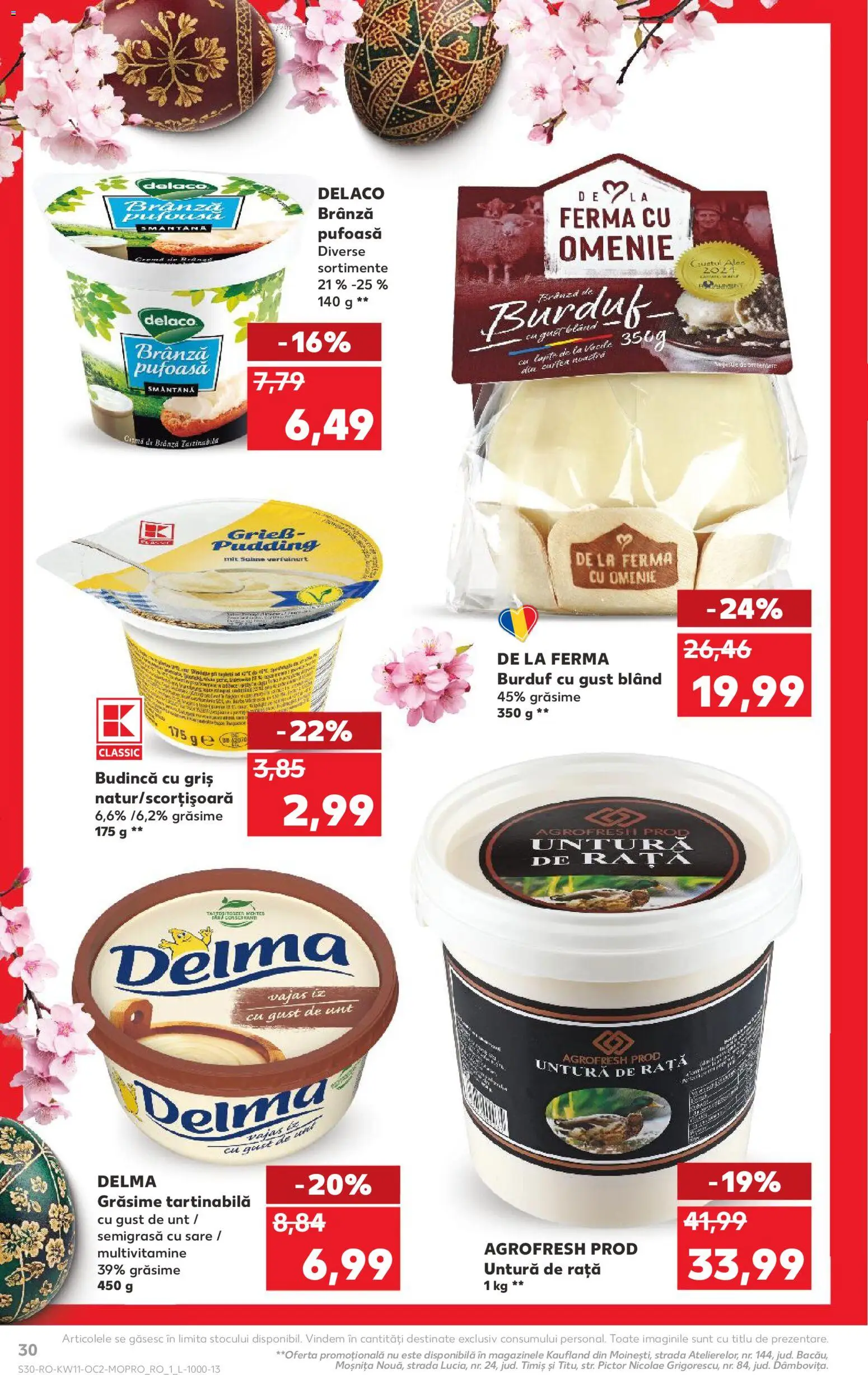Catalog Kaufland 11 - 16 Martie 2026 | Pagina 30 | Produse: Light Kedi Konservesi, Rață, Smântână, Sare