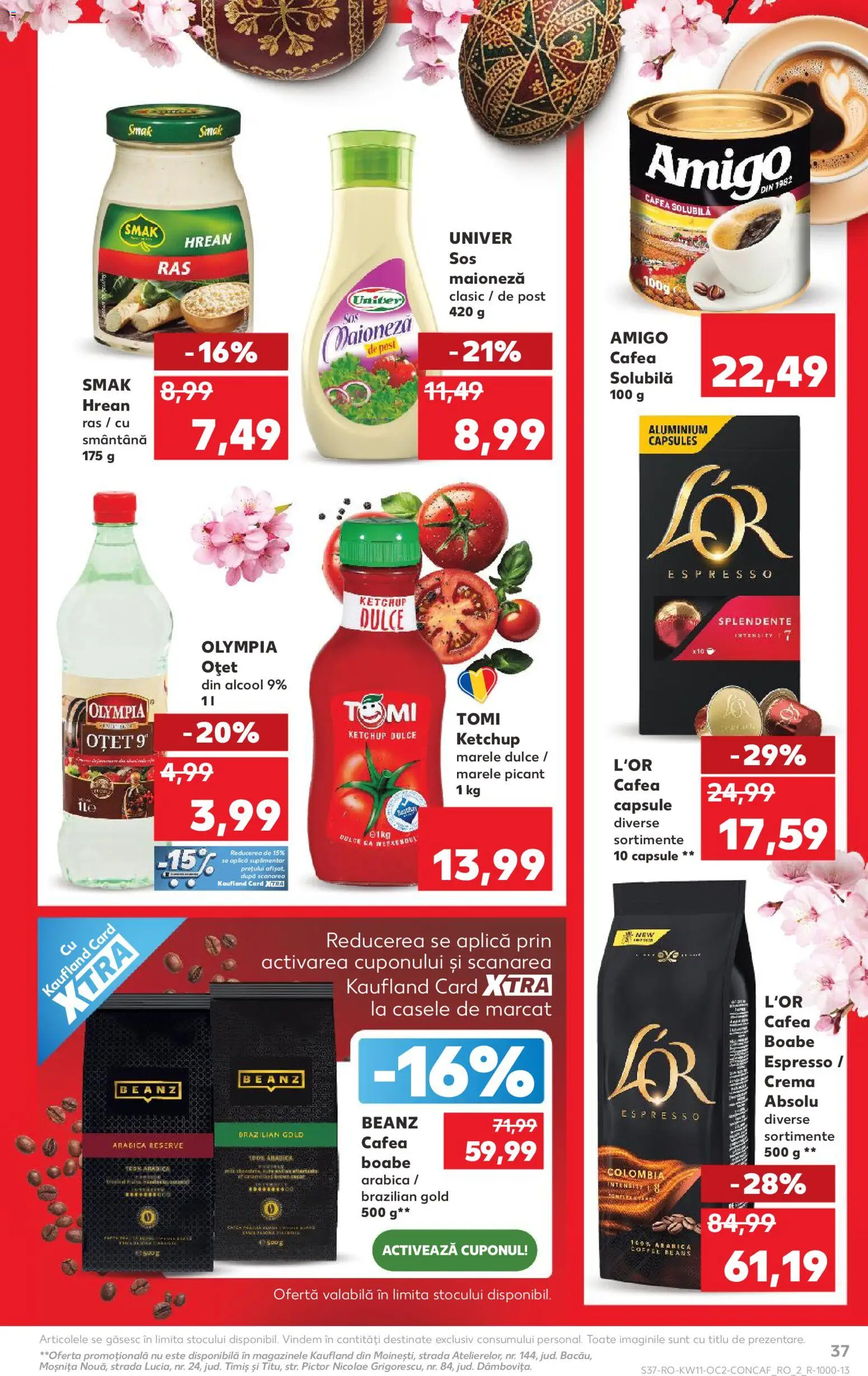 Catalog Kaufland 11 - 16 Martie 2026 | Pagina 37 | Produse: Cremă, Oțet, Smântână, Maioneză