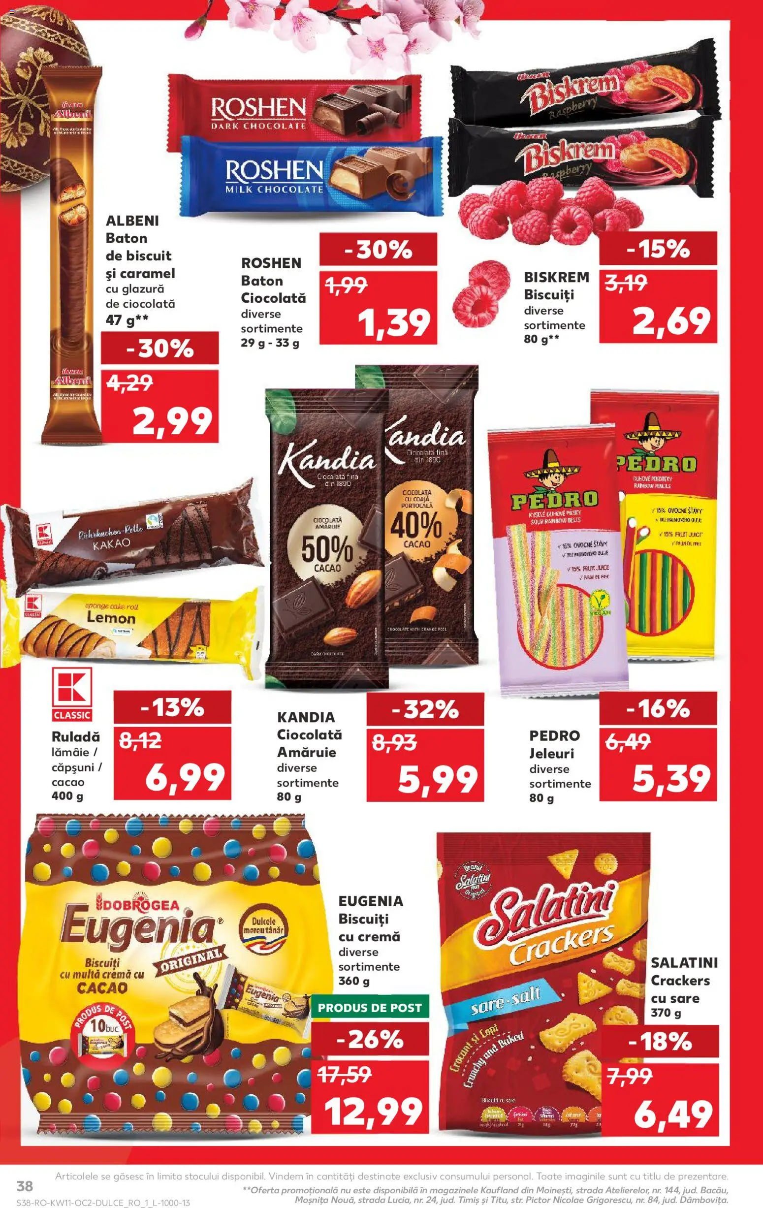 Catalog Kaufland 11 - 16 Martie 2026 | Pagina 38 | Produse: Cremă, Căpșuni, Cacao, Lămâie