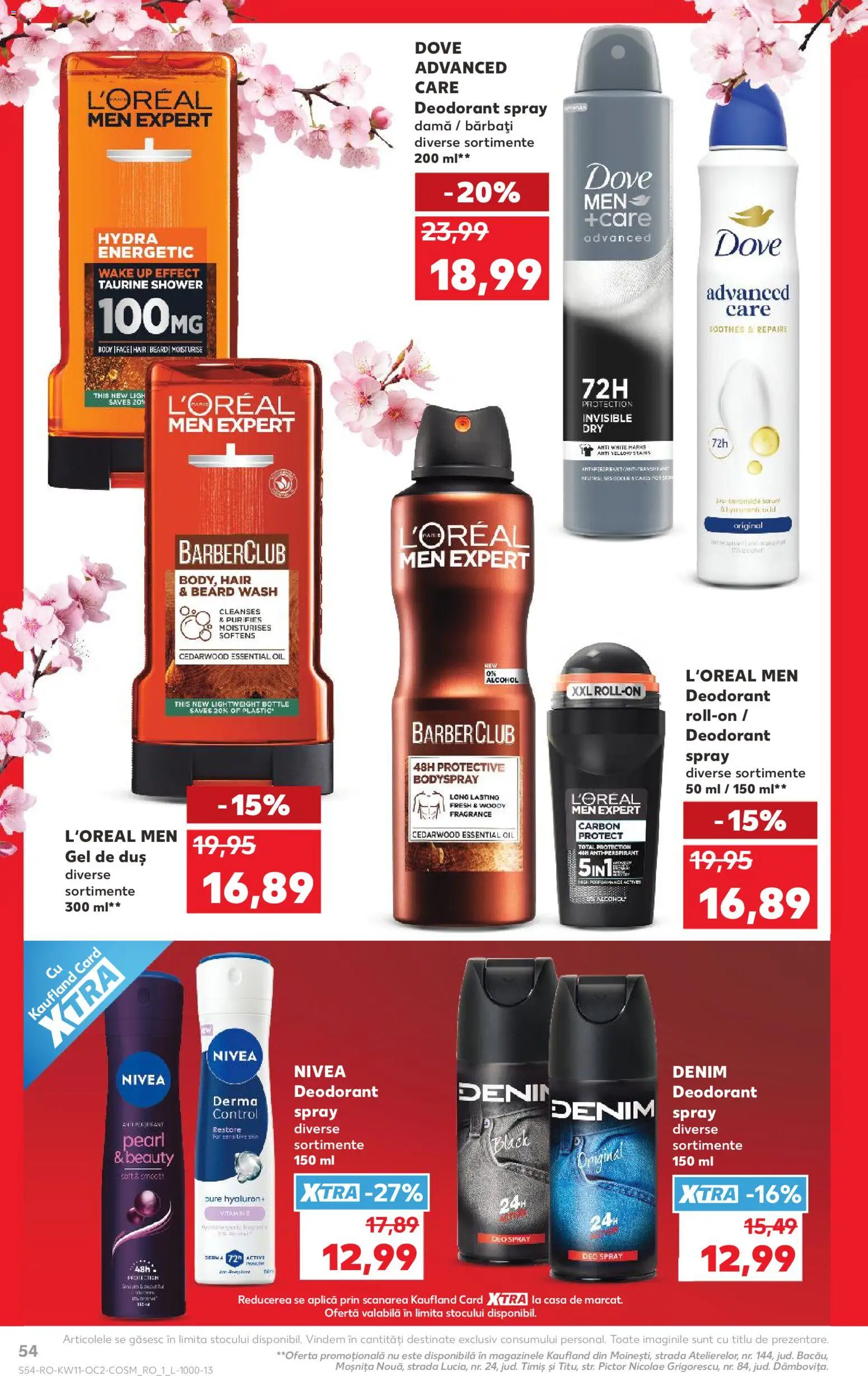 Catalog Kaufland 11 - 16 Martie 2026 | Pagina 54 | Produse: Duș, Gel de duș, Deodorant, Antiperspirant
