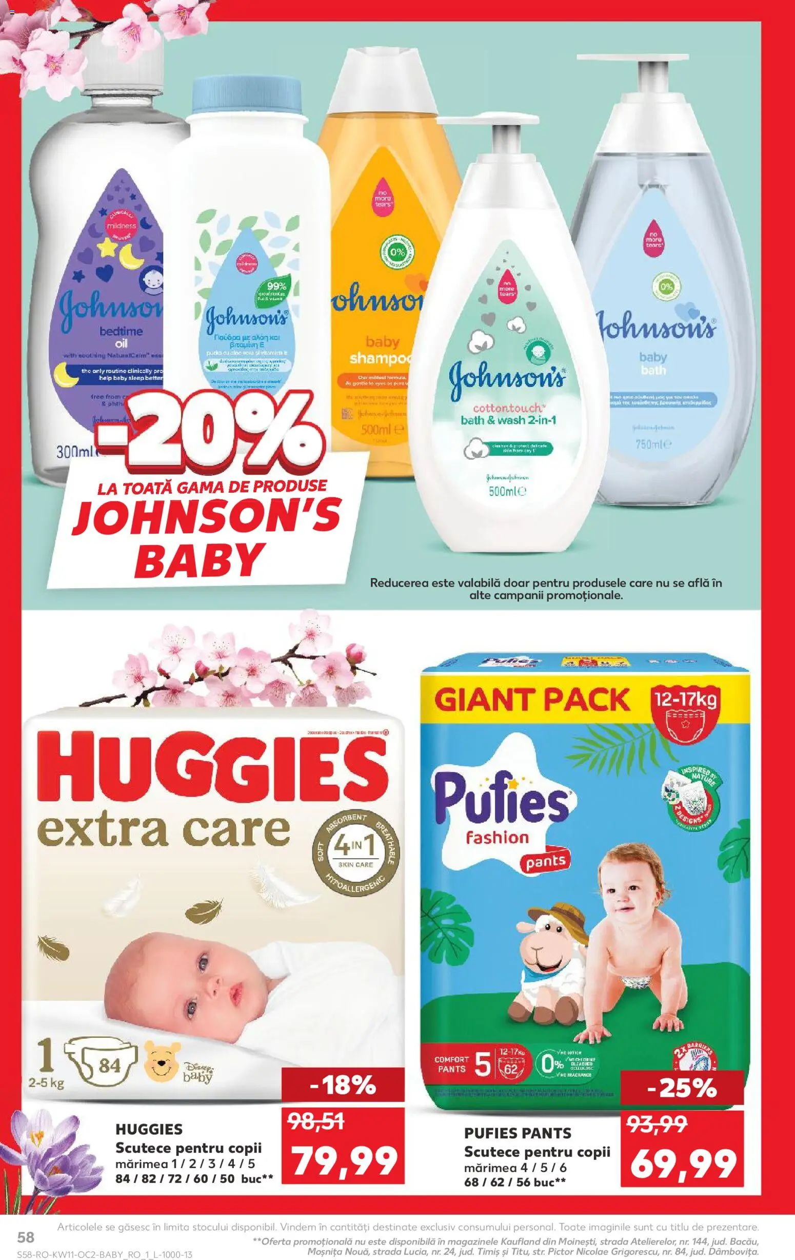 Catalog Kaufland 11 - 16 Martie 2026 | Pagina 58 | Produse: Pirinç gevreği, Scutece