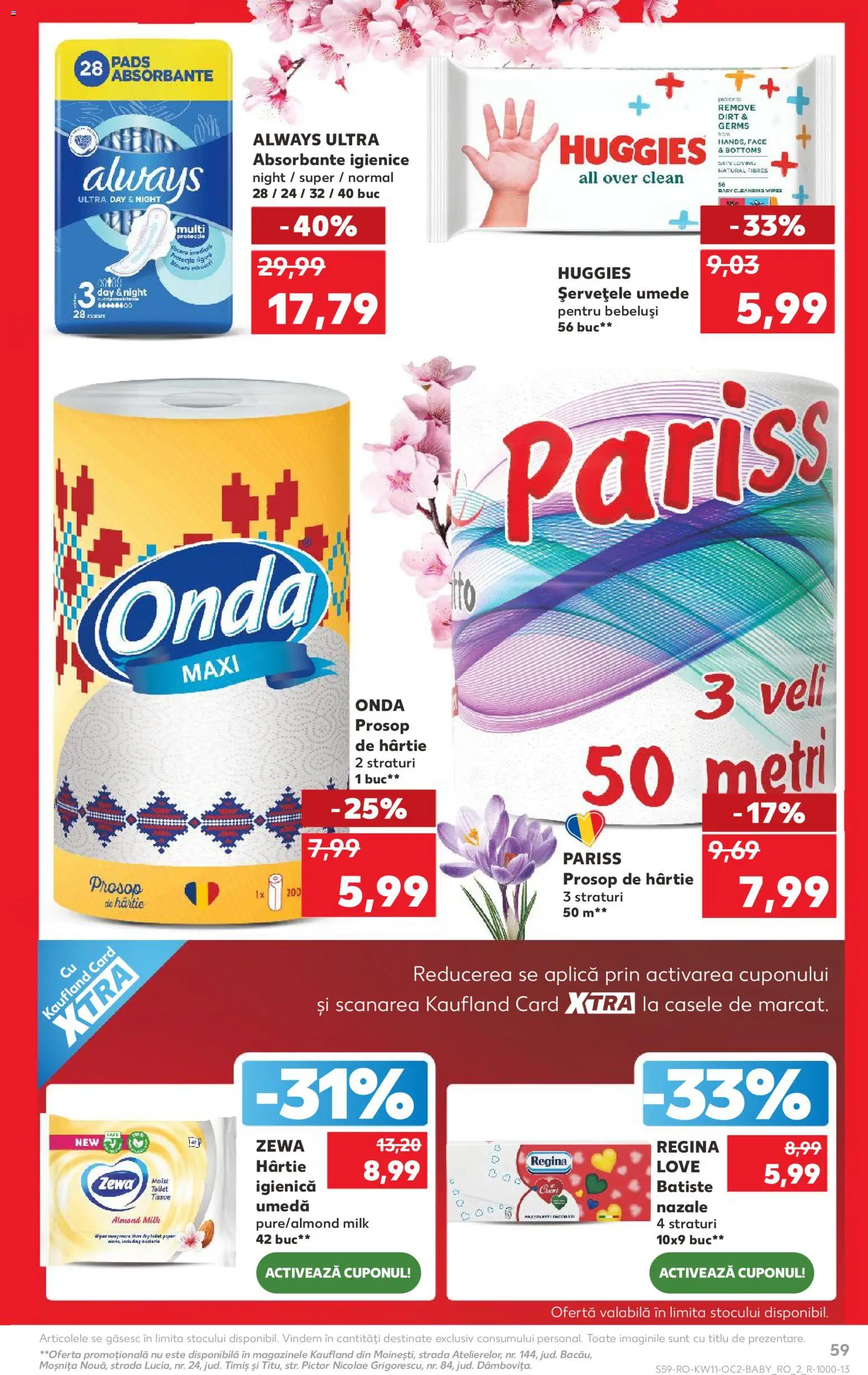 Catalog Kaufland 11 - 16 Martie 2026 | Pagina 59 | Produse: Pomelo, Șervețele umede, Absorbante